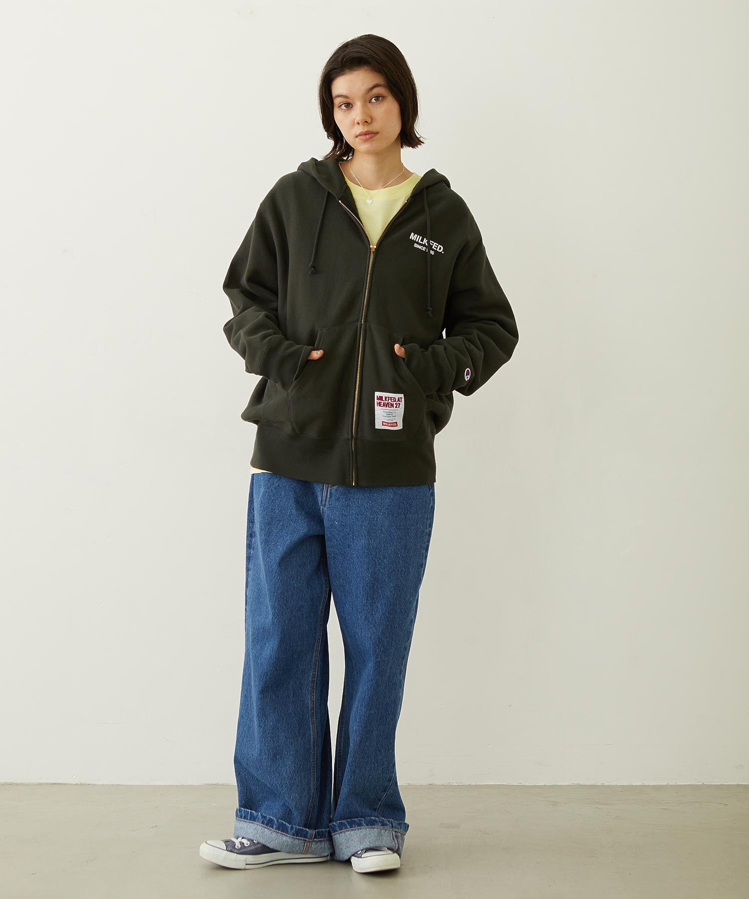 MILKFED. × CHAMPION SWEAT ZIP HOODIE