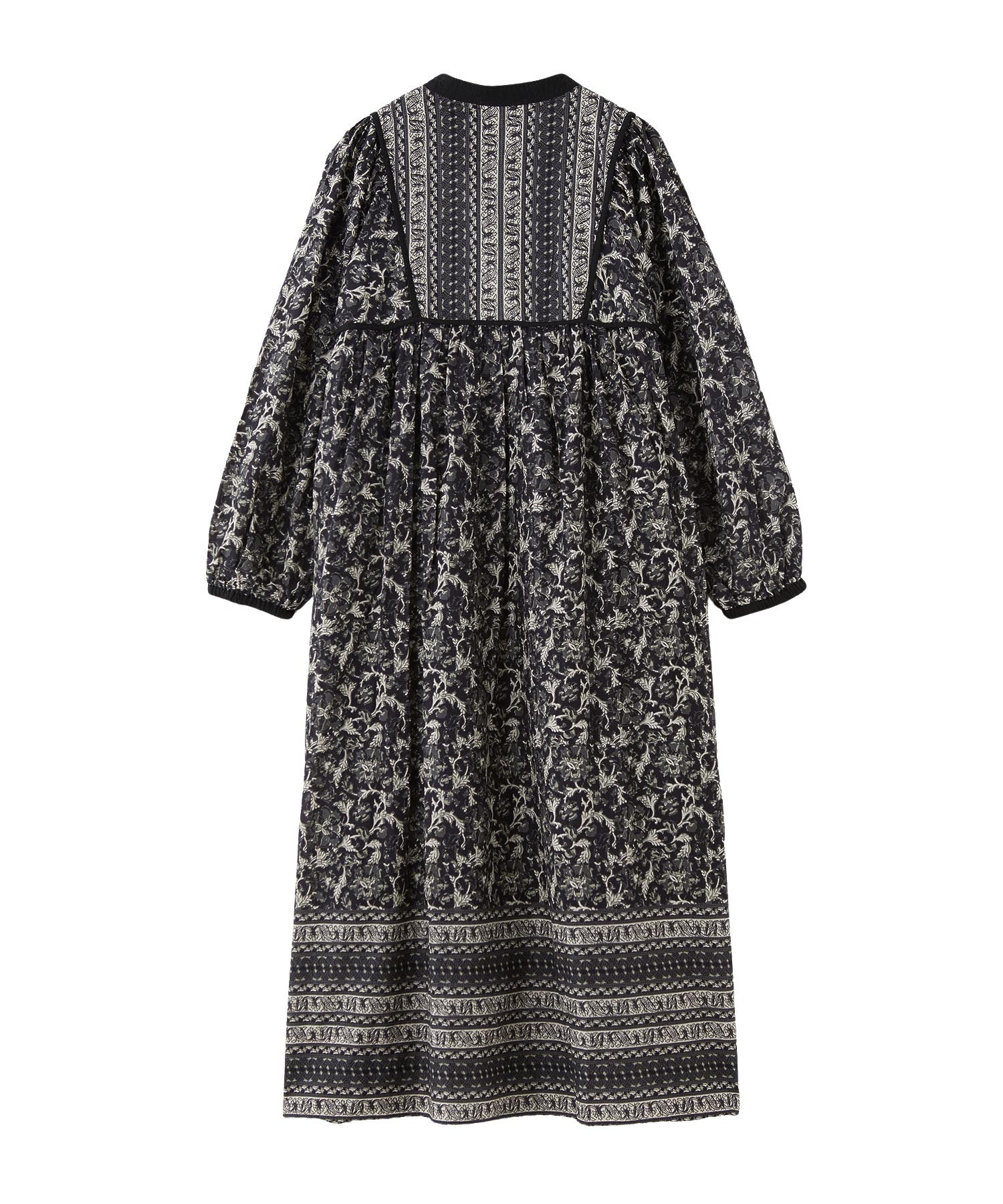 PRINTED TASSEL TIE DRESS