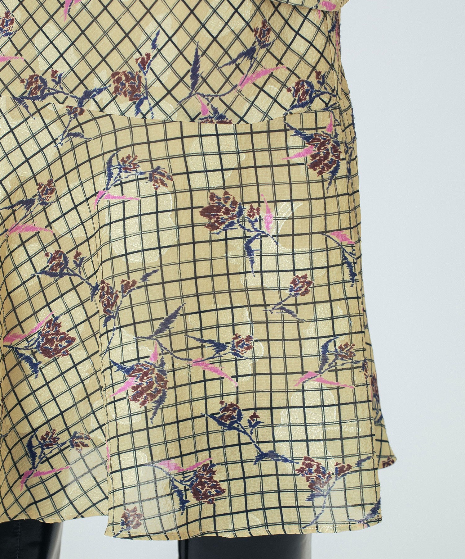 CREOLME/FLOWER PRINT SKIRT