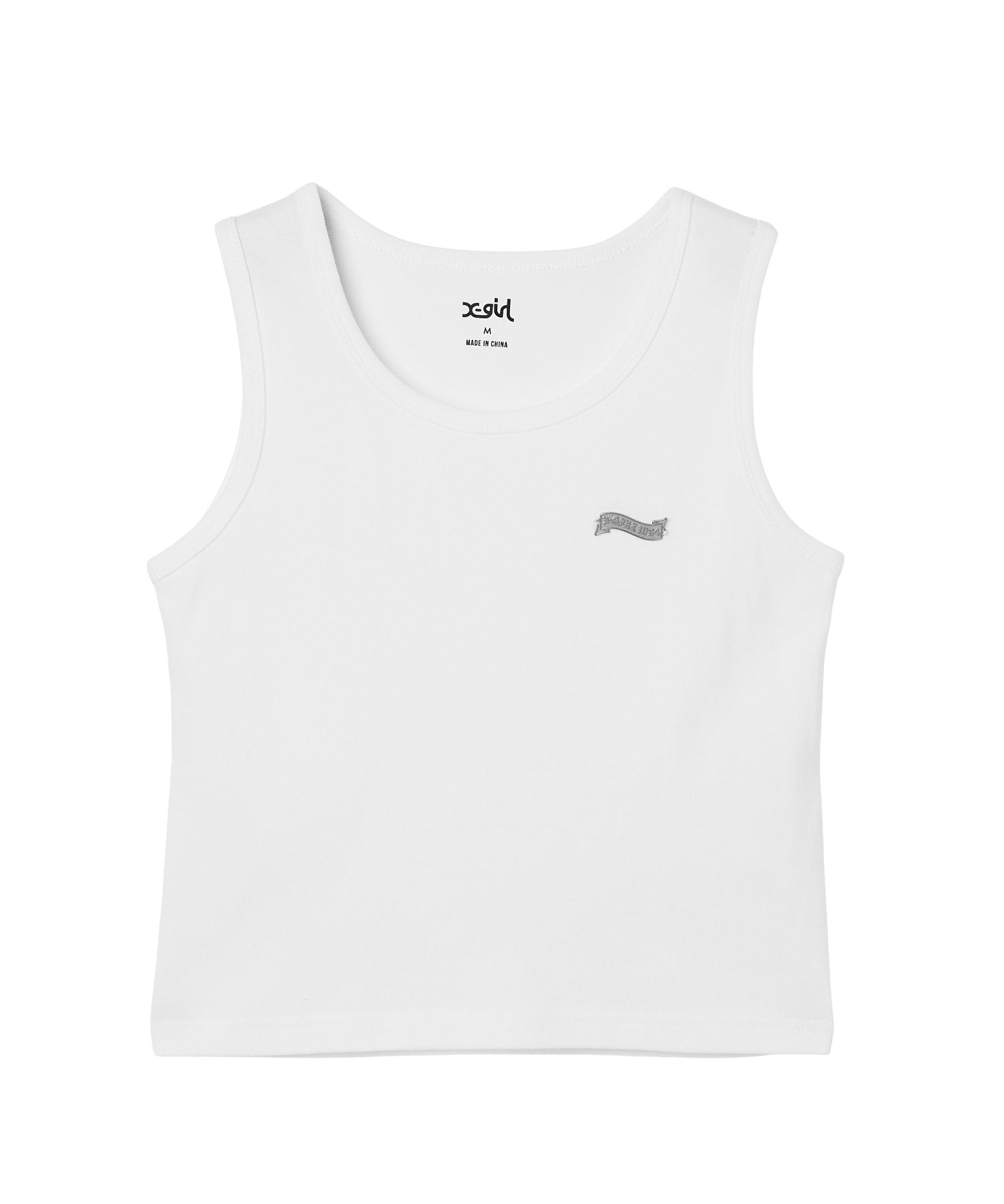 METAL NAME LOGO TANK TOP
