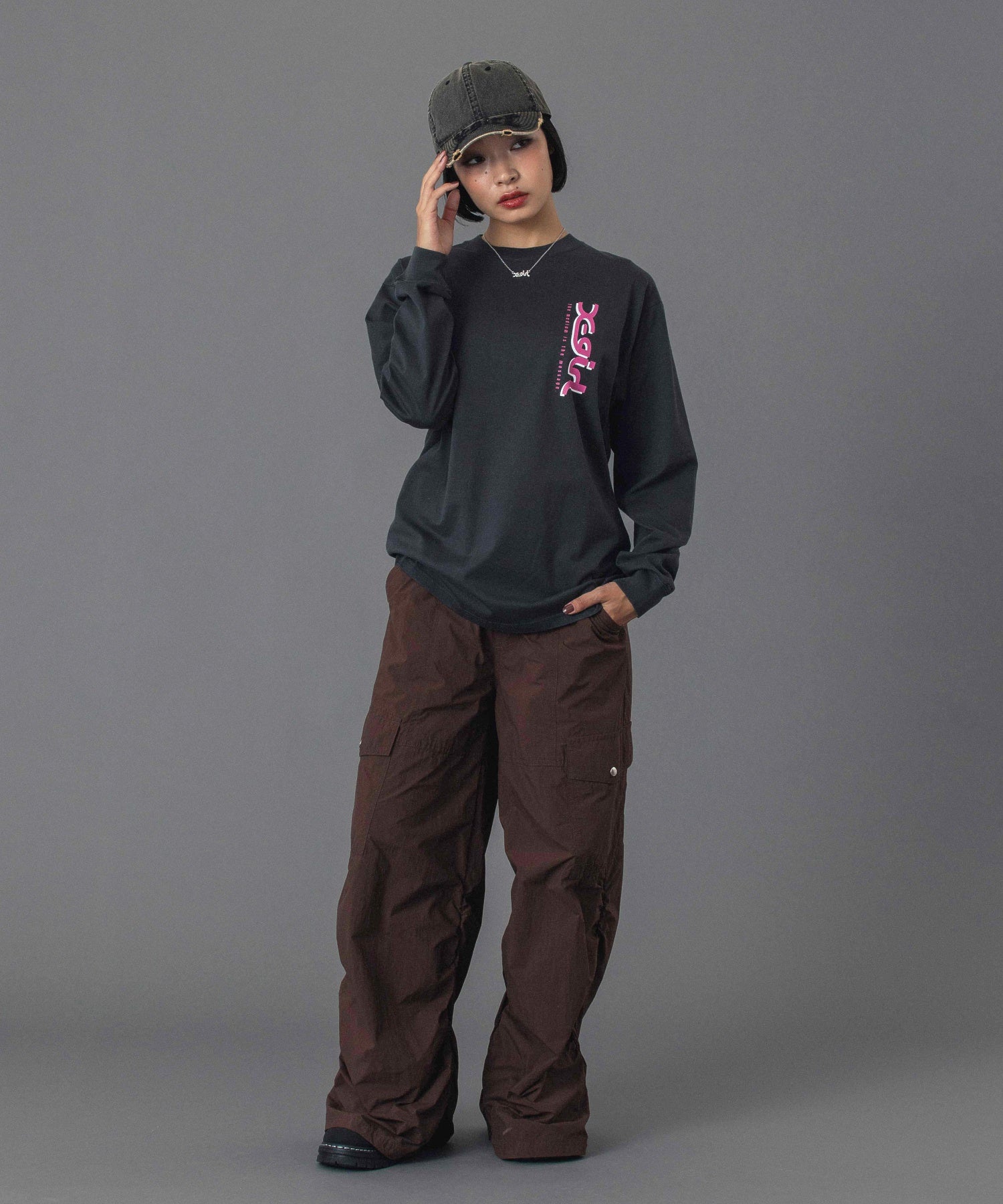 VOLUME HEM LOOSE EASY PANTS