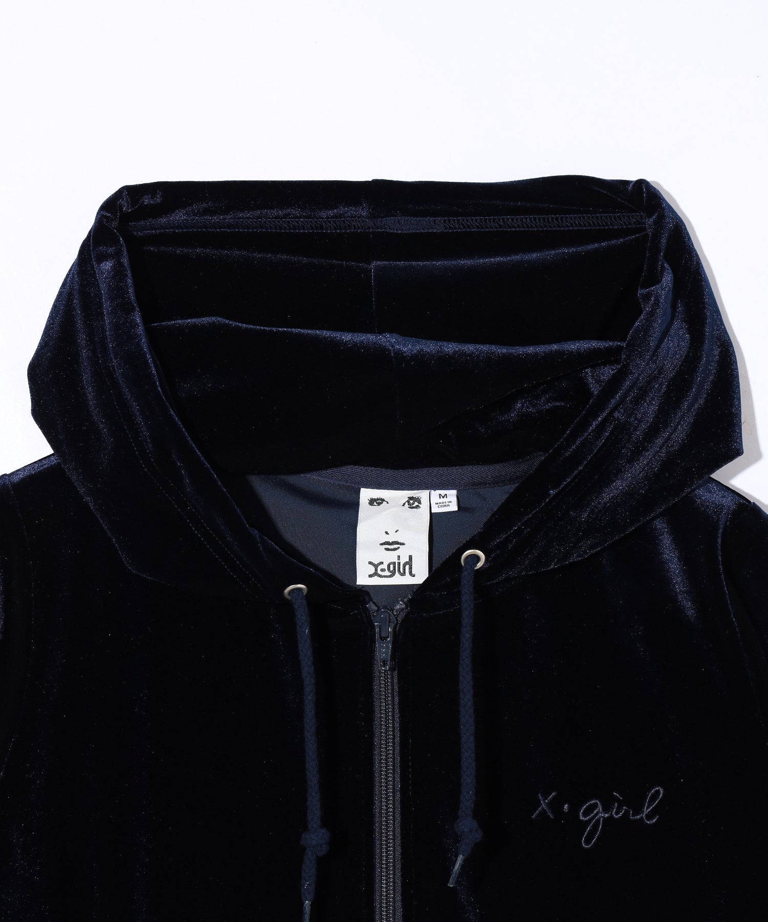 VELOUR ZIP UP HOODIE
