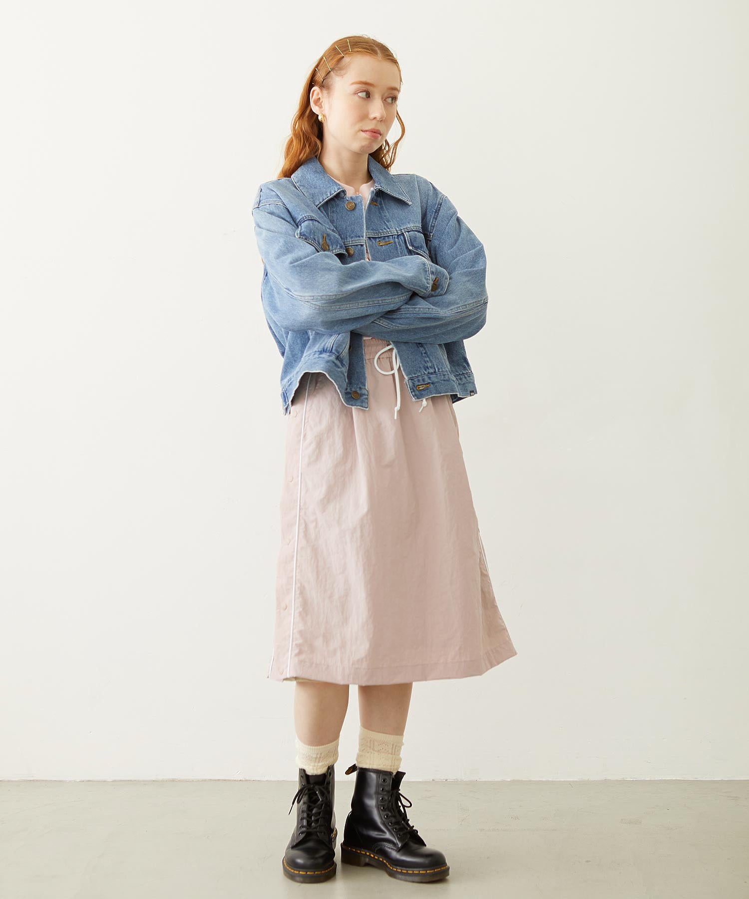 CUTOUT LOGO TRACK SKIRT