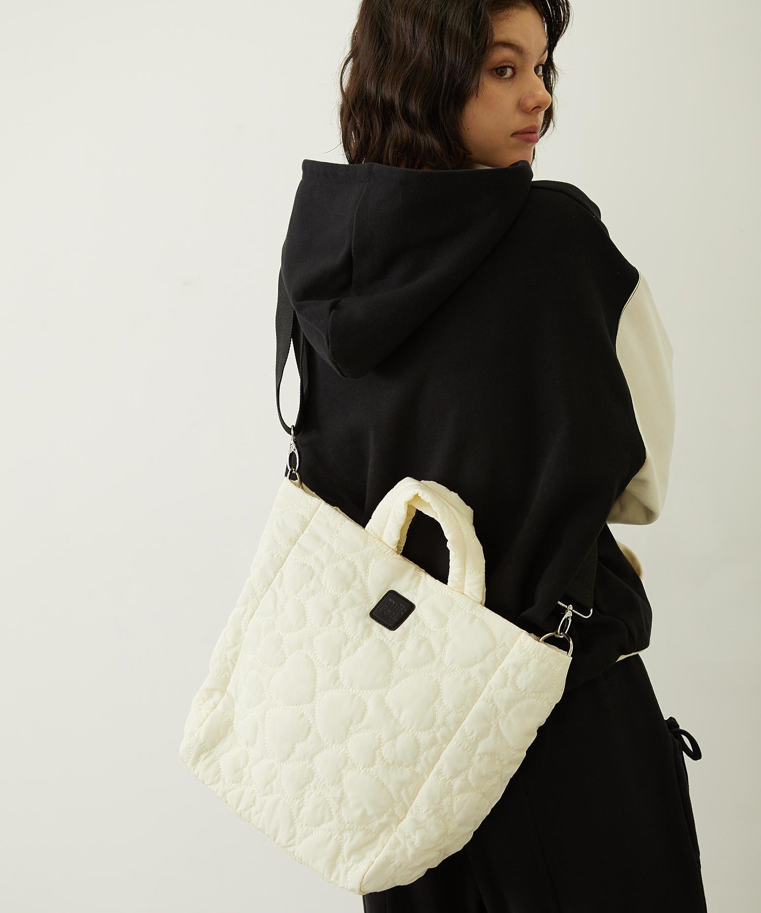 HEART QUILTED BAG