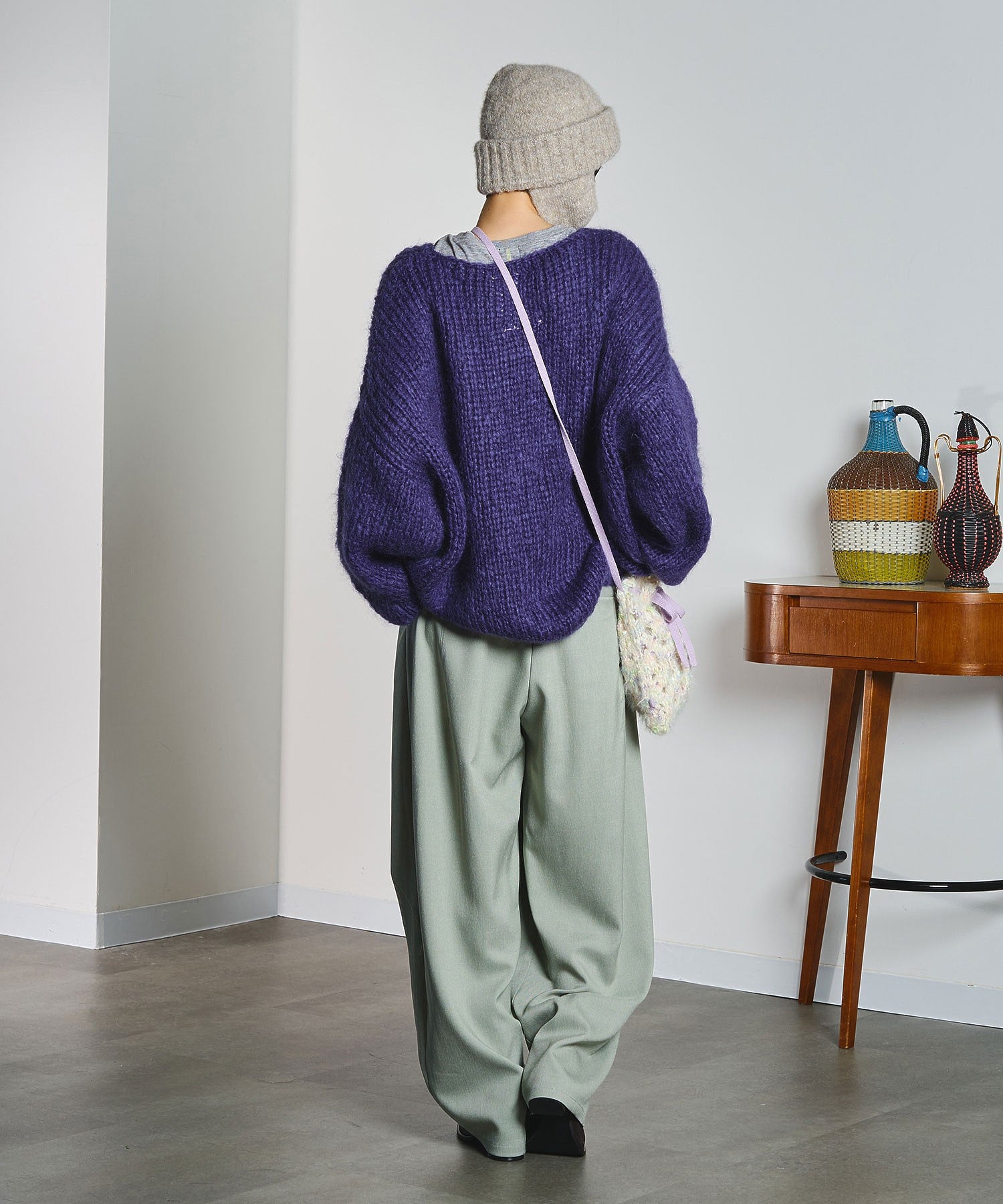 【ROSE BUD別注】EAR FLAP KNIT CAP