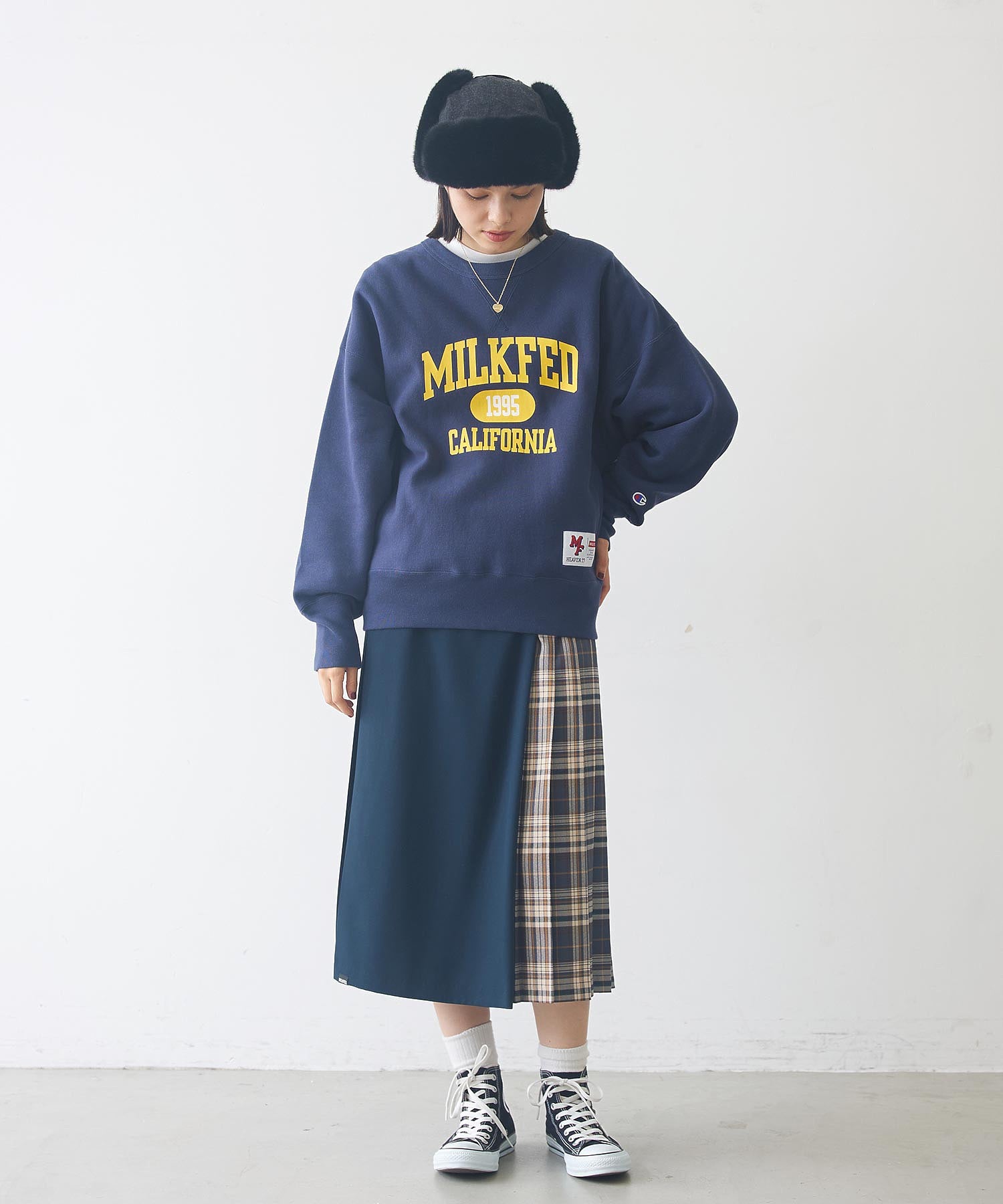 MILKFED.×CHAMPION SWEAT TOP