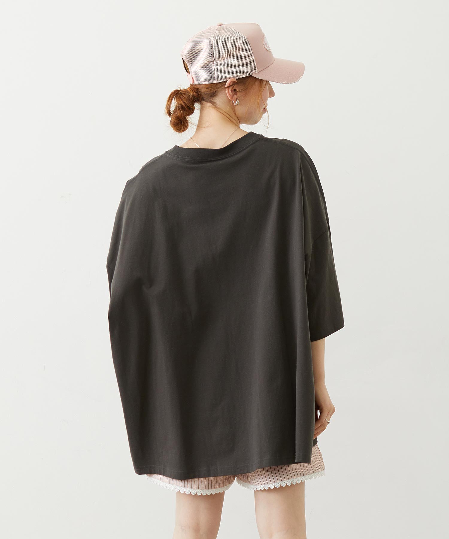 MILKFED.×CHAMPION LAYER LOGO BIG TEE