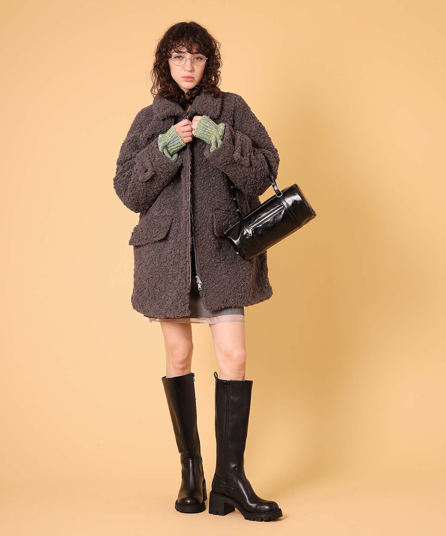 ボアハーフコート