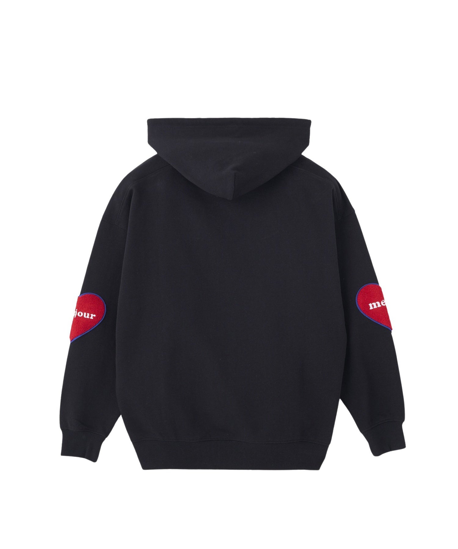 HEART ELBOW PATCH SWEAT HOODIE