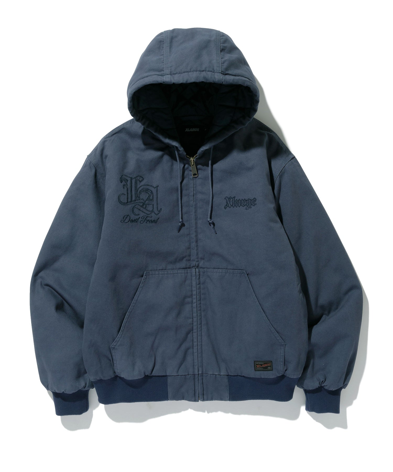 PATCHED OLD ENGLISH HOODED WORK JACKET – calif（カリフ）公式サイト