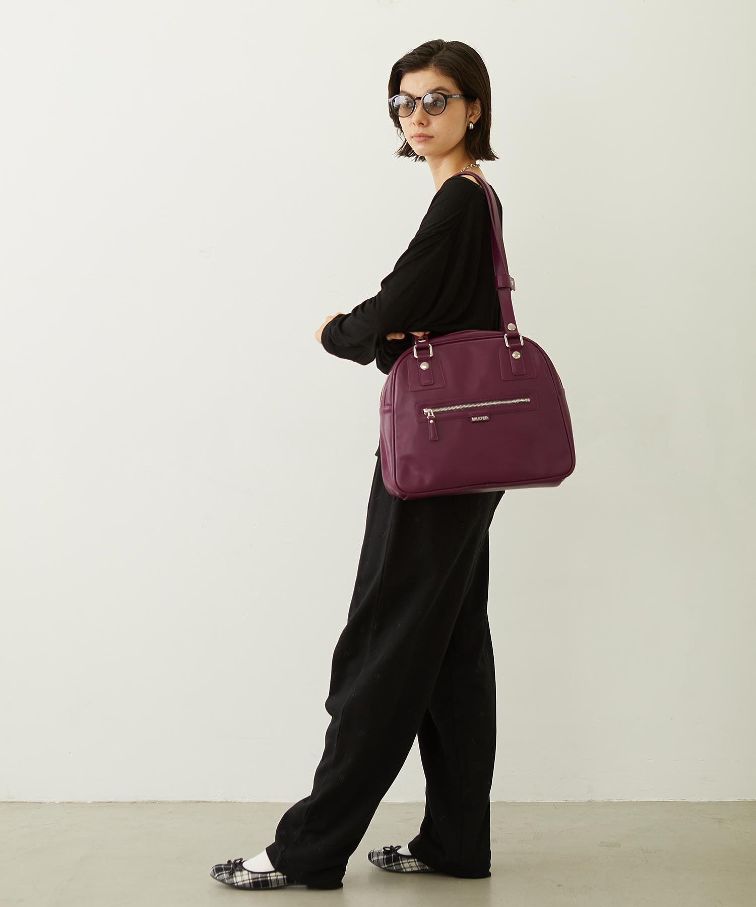 HEART CHARM BOSTON BAG