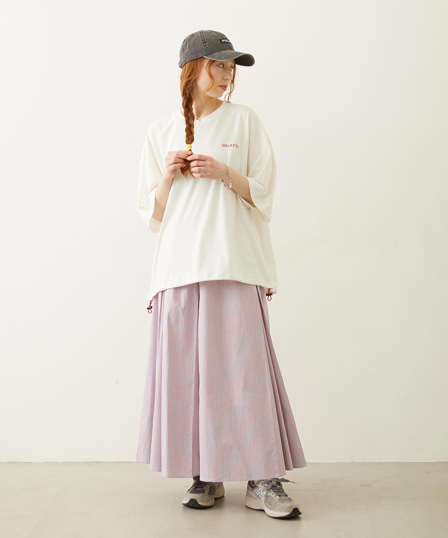 MILKFED. DRAWSTRING BIG S/S TEE