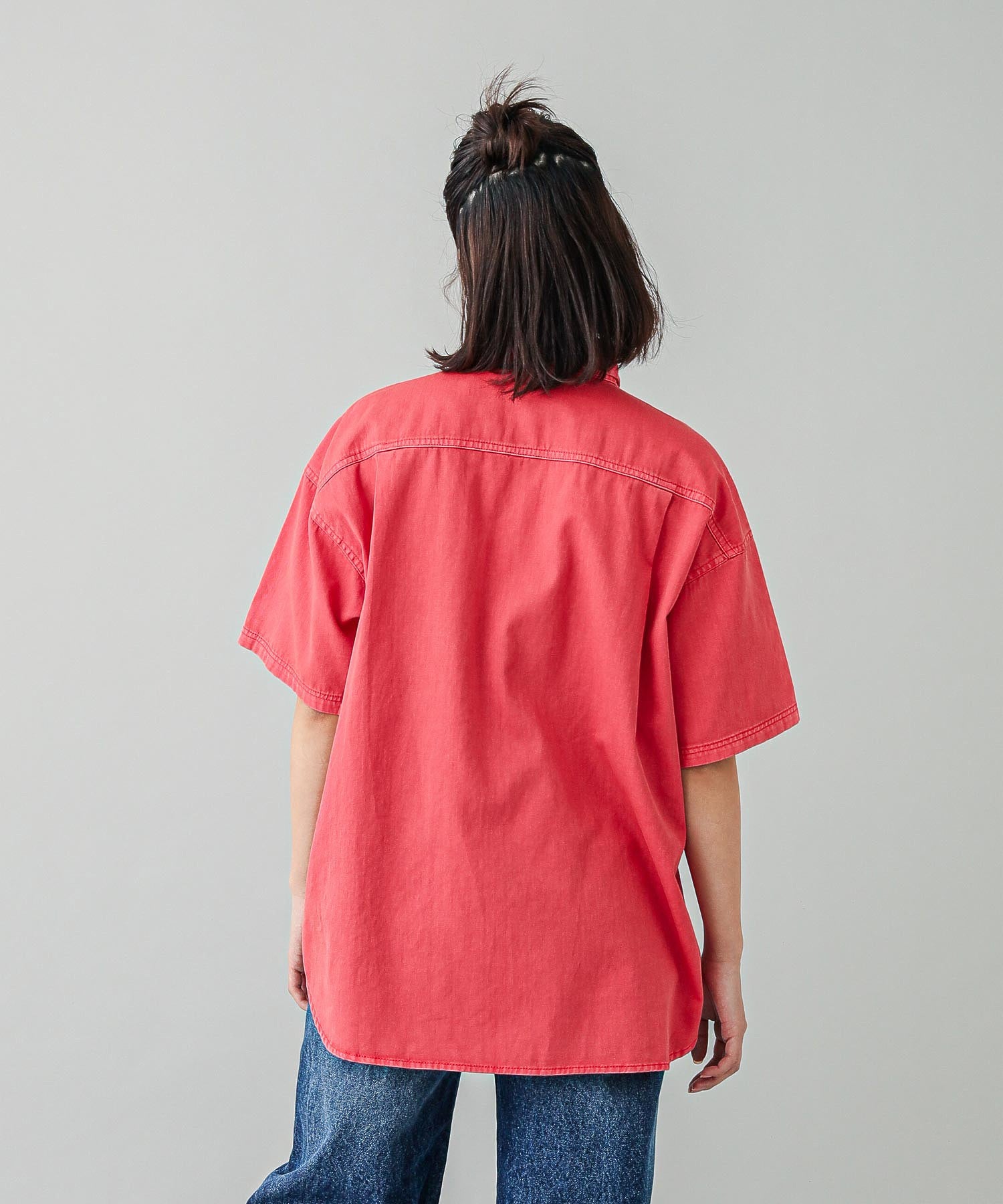 FACE PIGMENT DYED S/S SHIRT