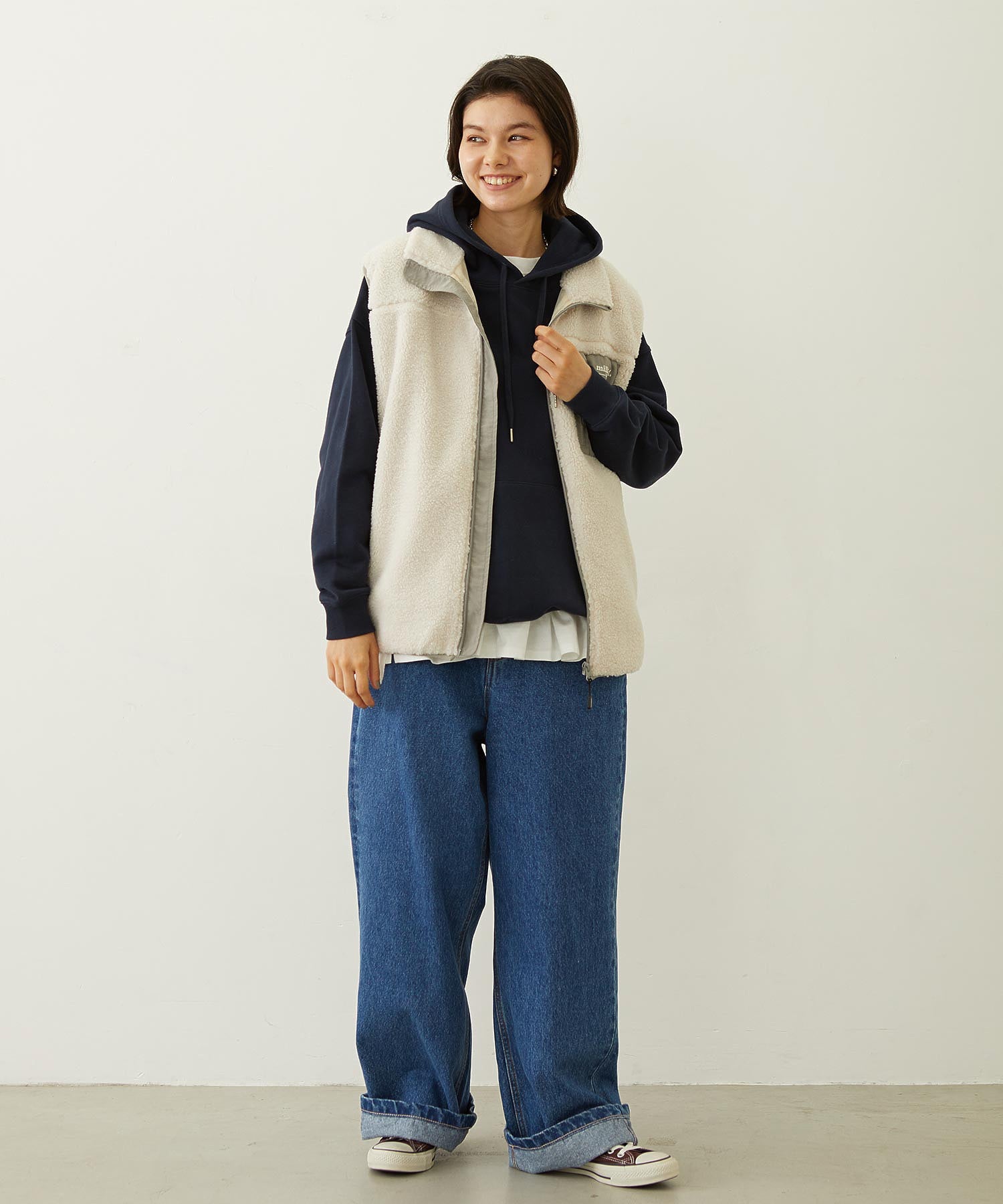 BOYFRIEND LOOSE DENIM PANTS