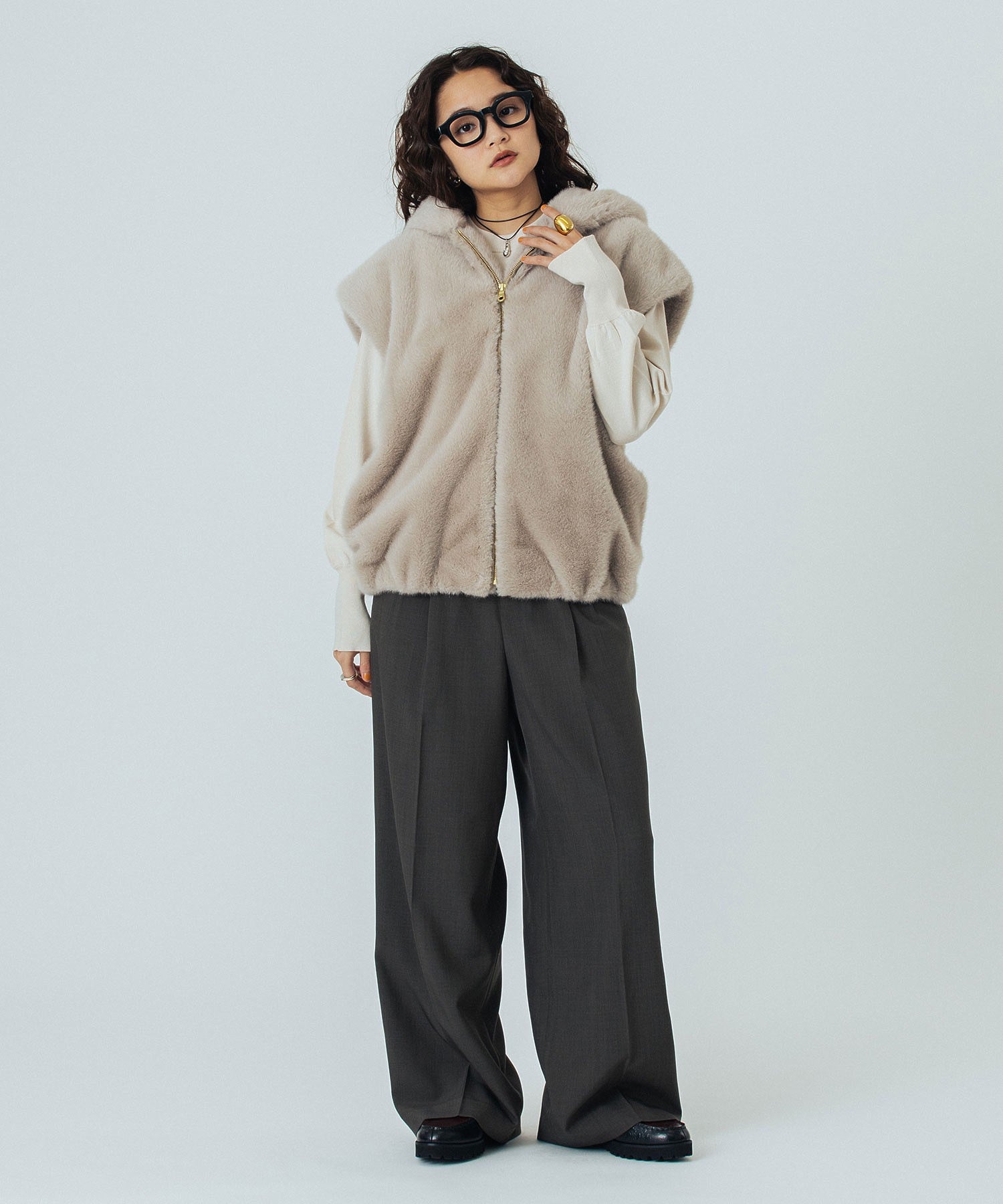 model:160cm 着用サイズ:ONE SIZE