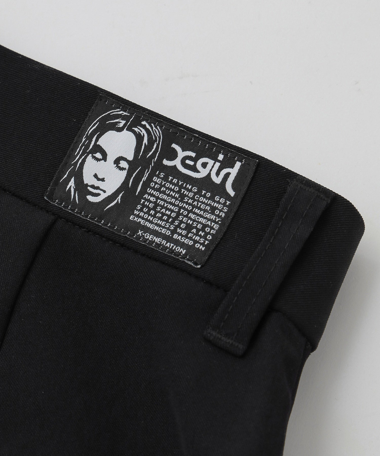 CURVED CUT PANELED PANTS