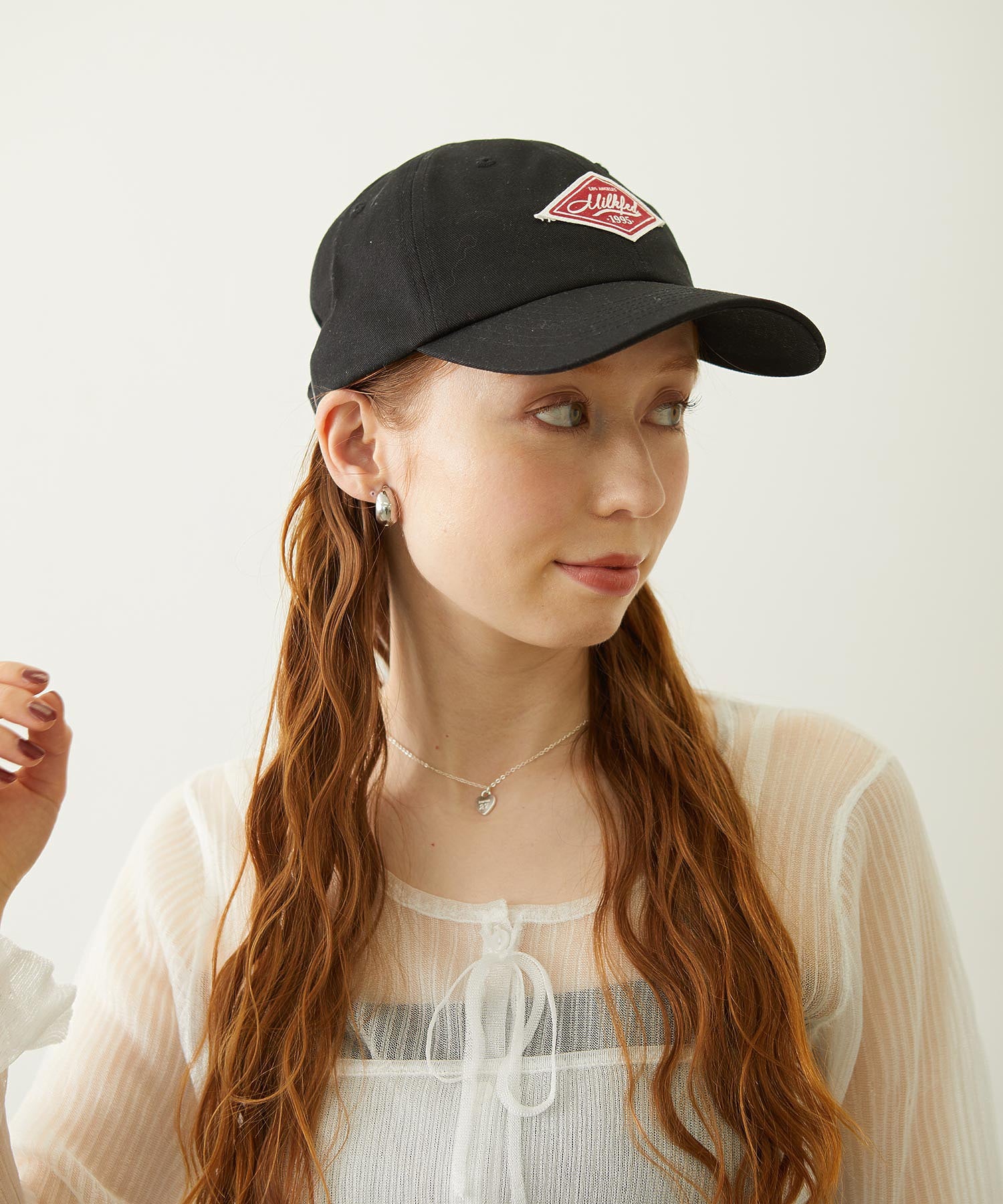 LABEL TWILL CAP
