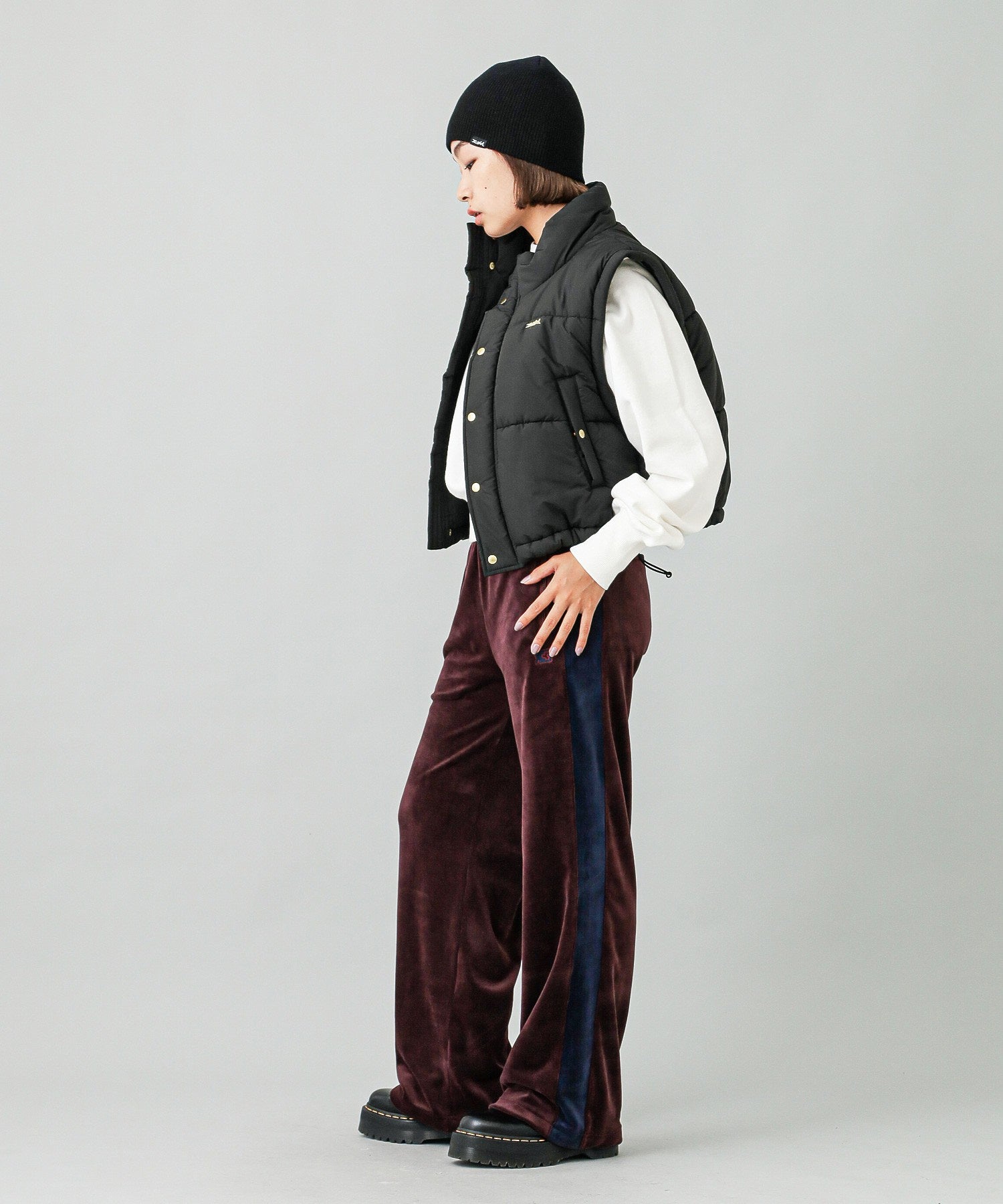 VELOUR TRACK PANTS