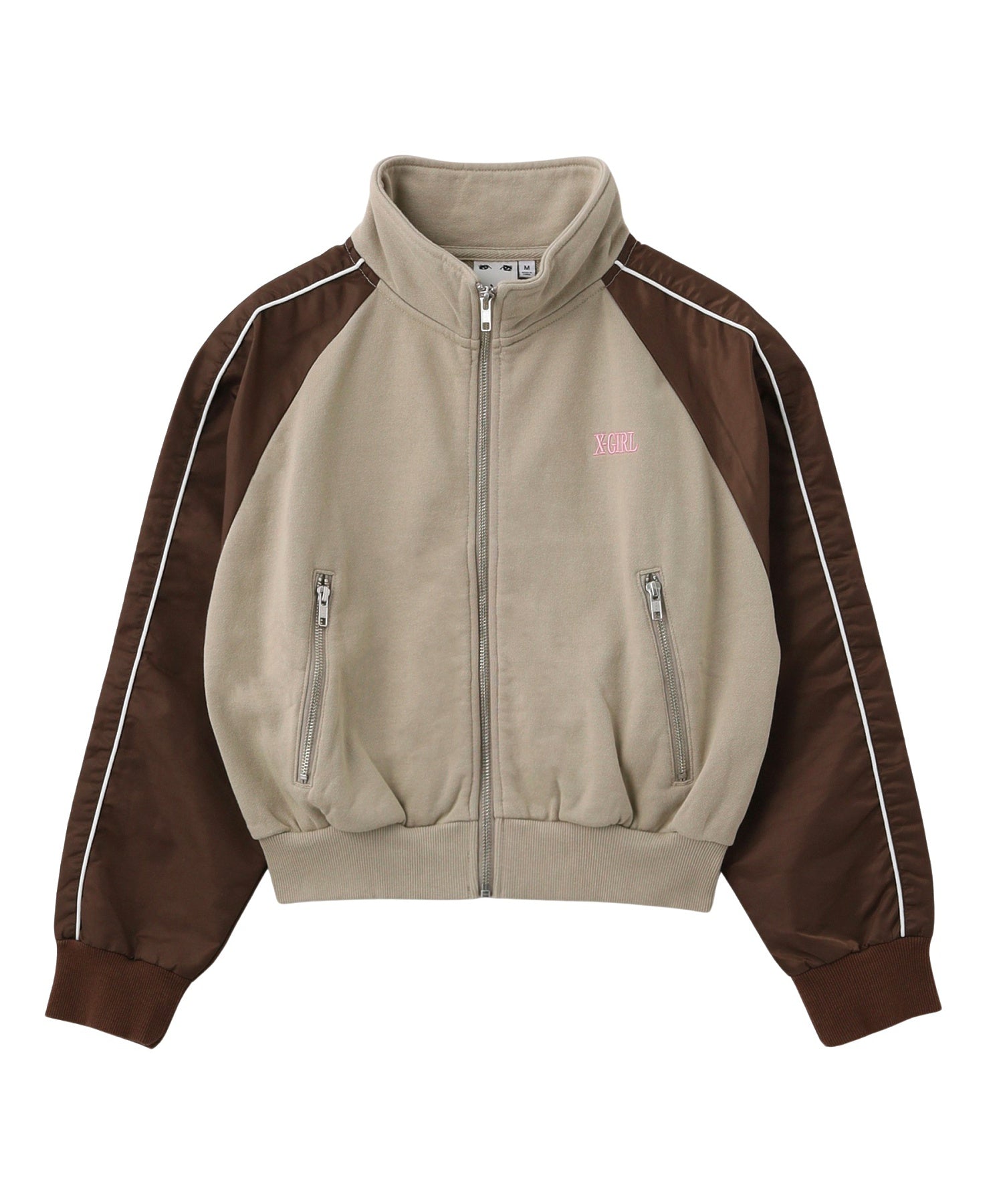 emaちゃん着用アイテム X-girl WAFFLE ZIP UP TOP X-girl（エックスガール）の「VELOUR ZIP UP TOP（スウェット）」 - WEAR