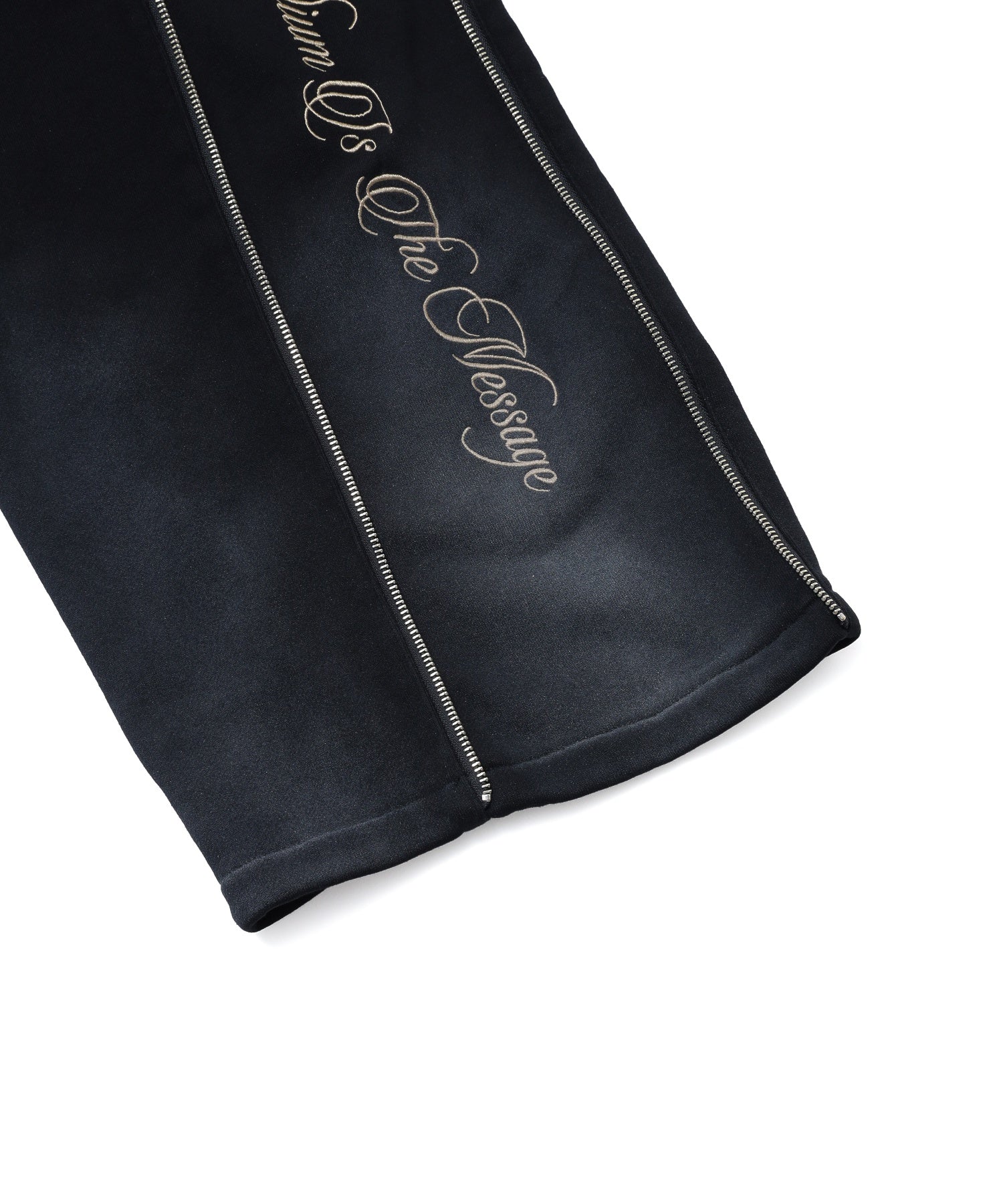 FADED SIDE ZIP SWEATPANTS