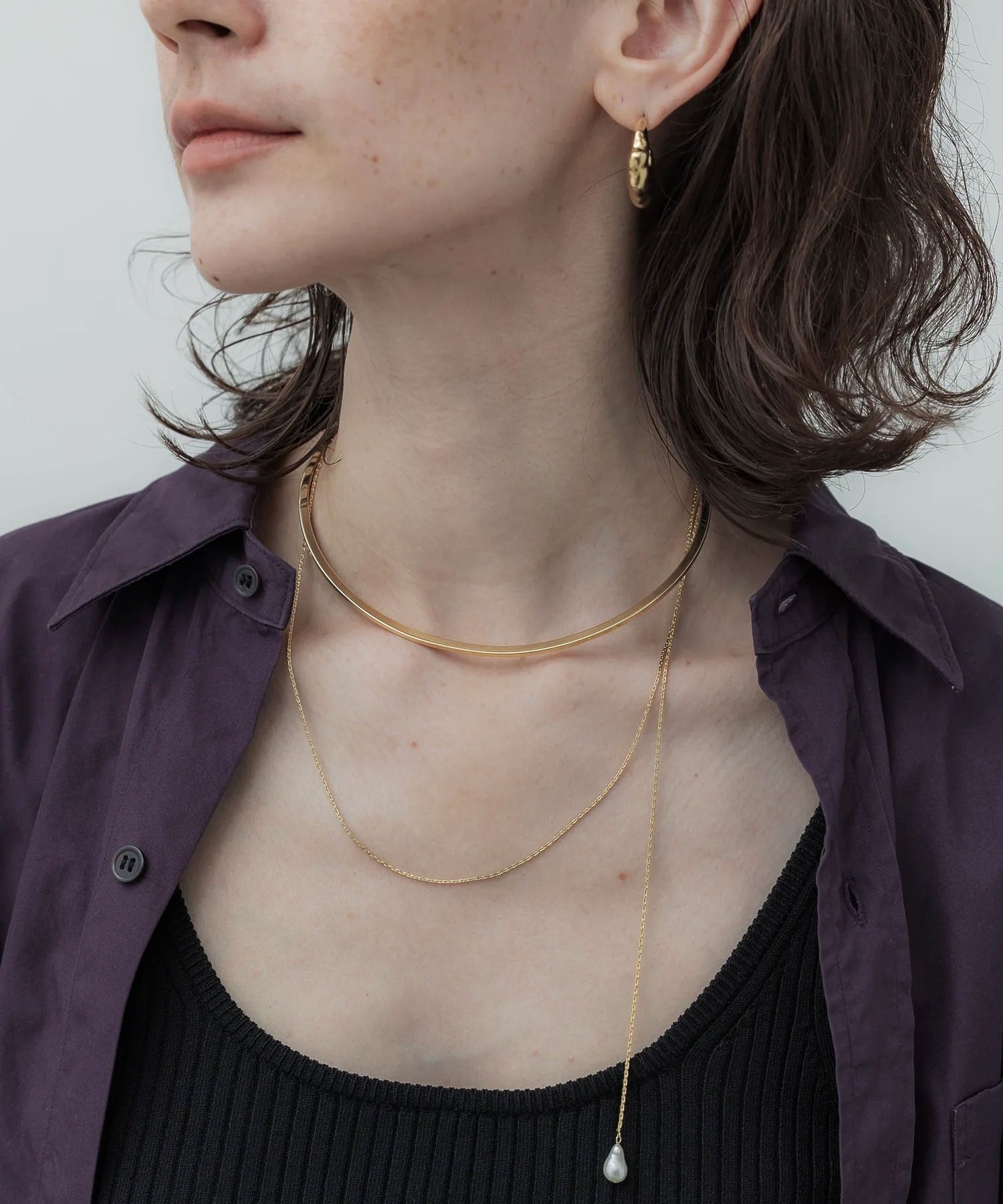 loni/BUD MULTIWAY PEARL CHOKER