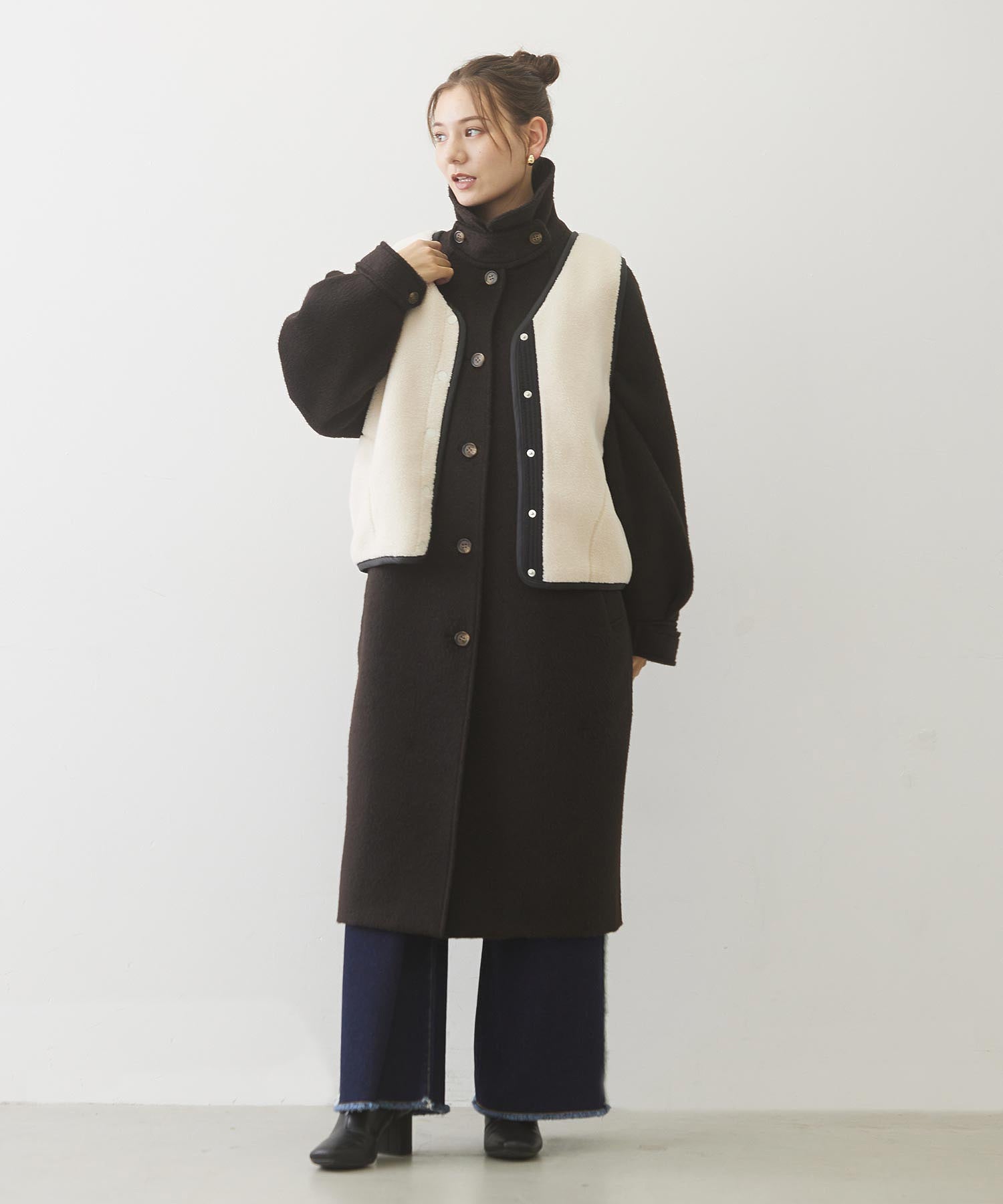 VOLUME SLEEVE LONG COAT