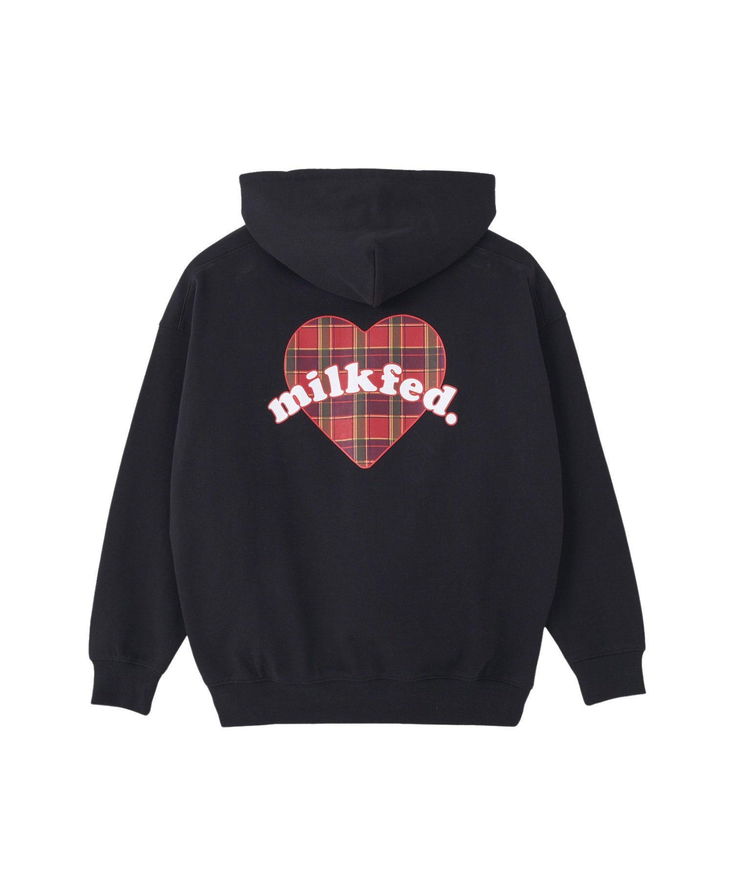 PLAID HEART SWEAT HOODIE