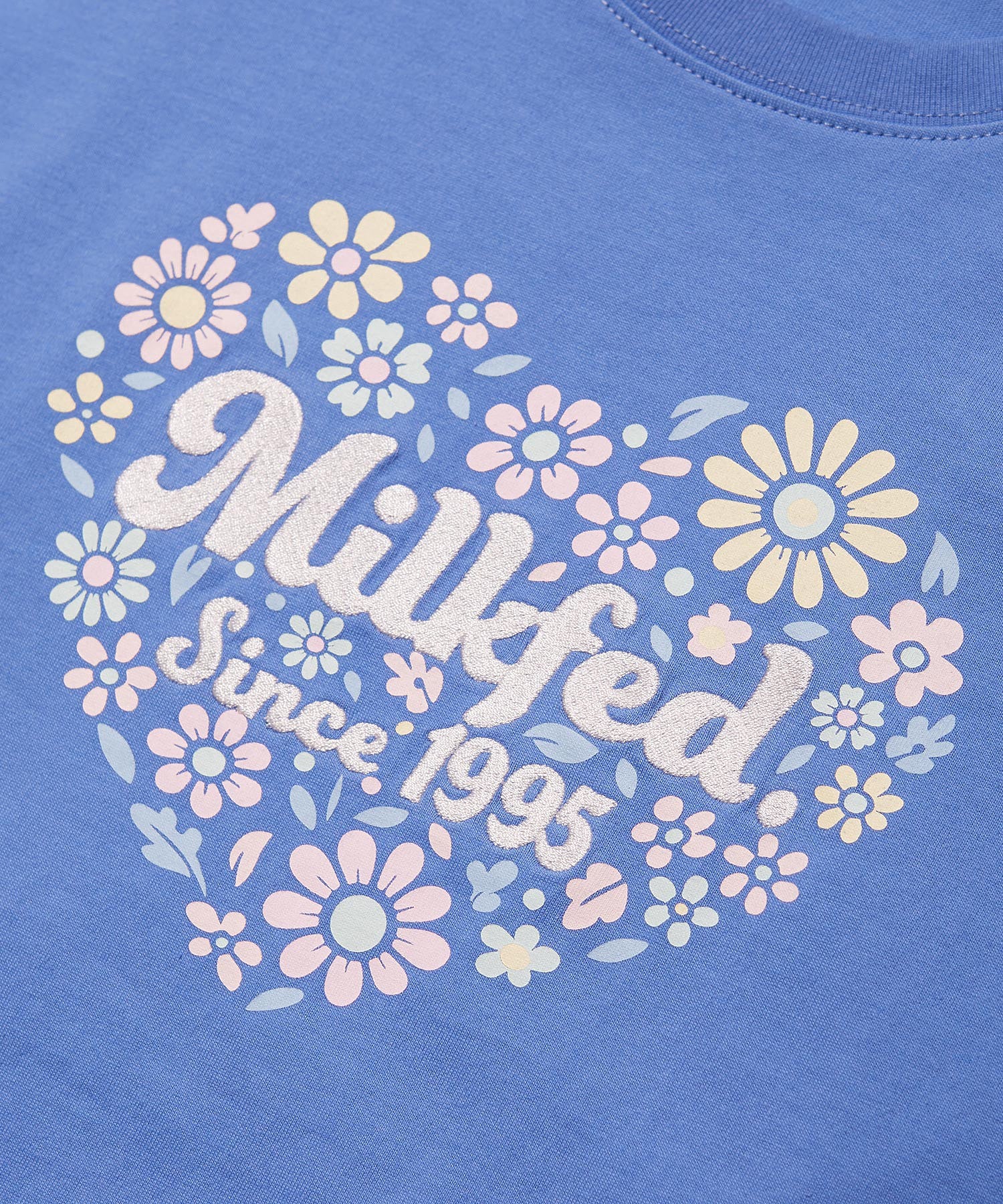 HEART FLOWER EMBROIDERY S/S TEE
