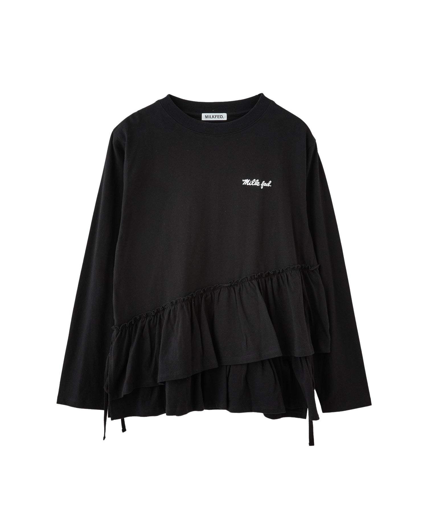ASYMMETRIC FRILL TOP