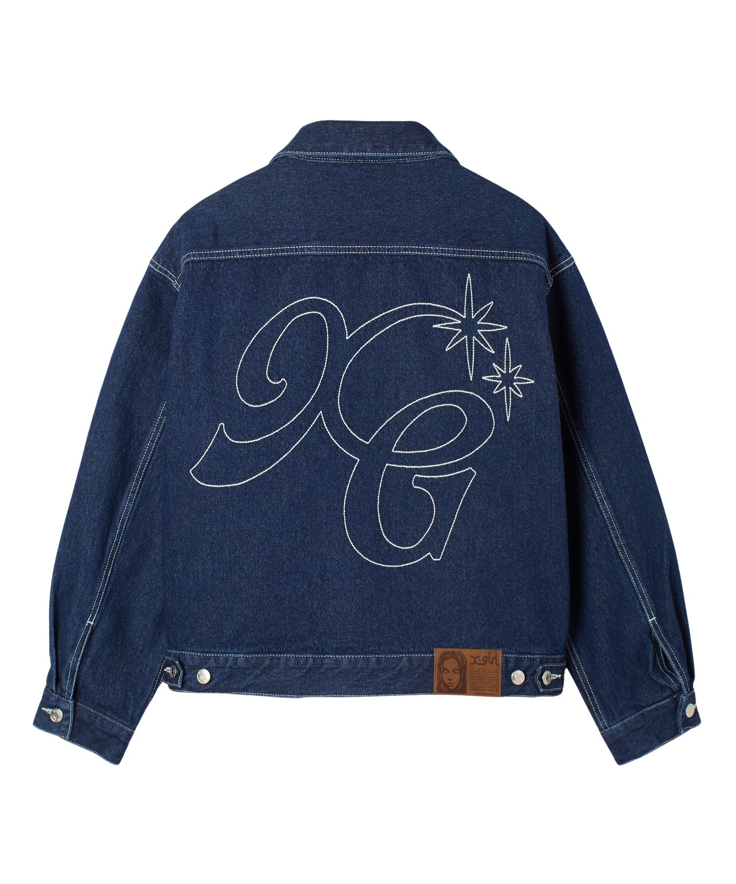 LOGO MARK STITCHED DENIM JACKET