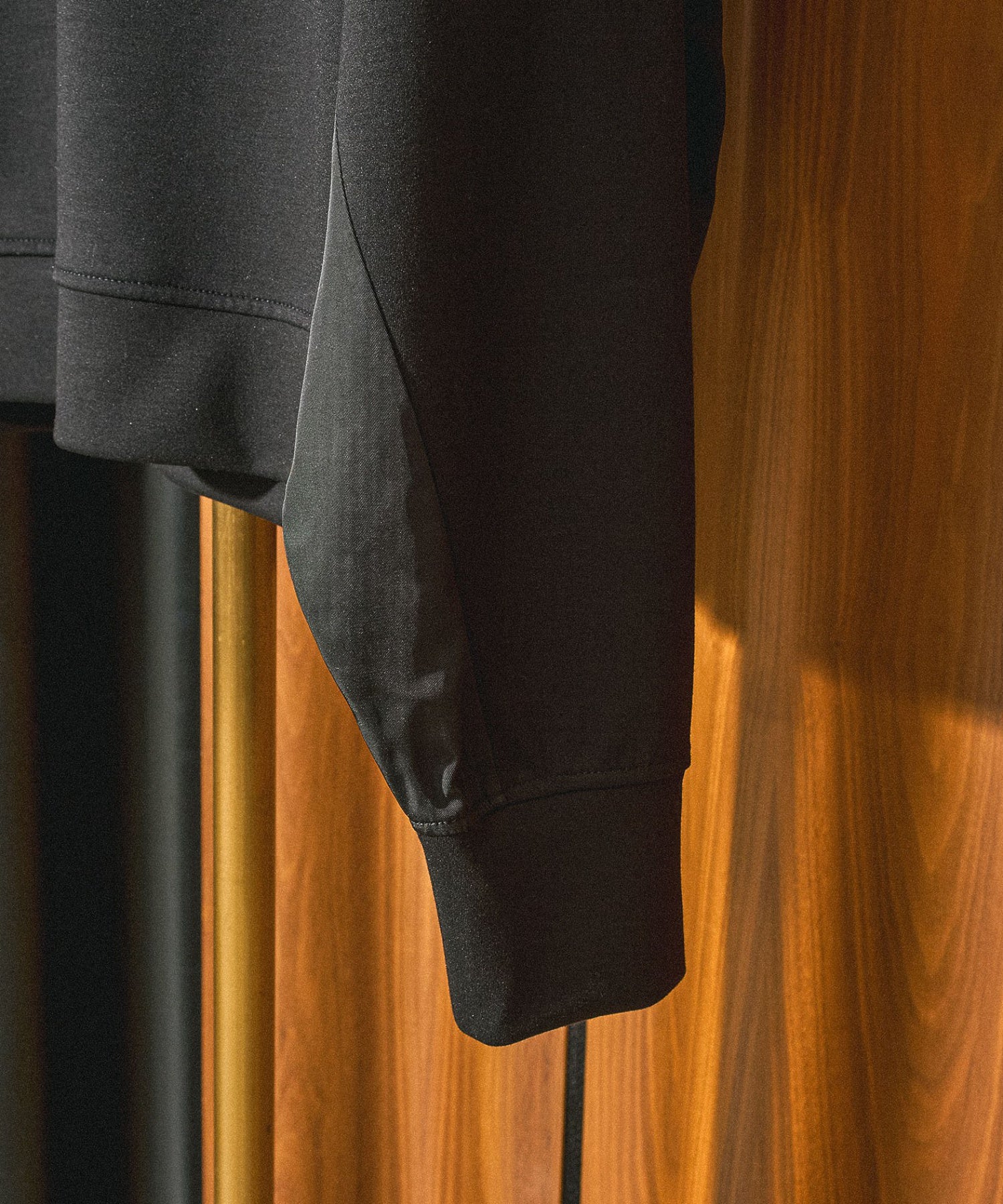 MIXED FABRIC TOP AND SKIRT SET