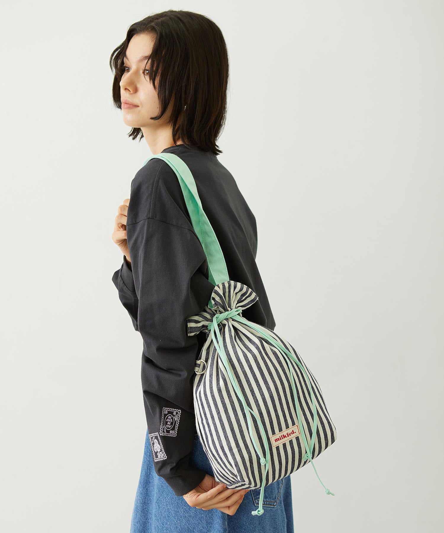 STRIPED TOTE BAG