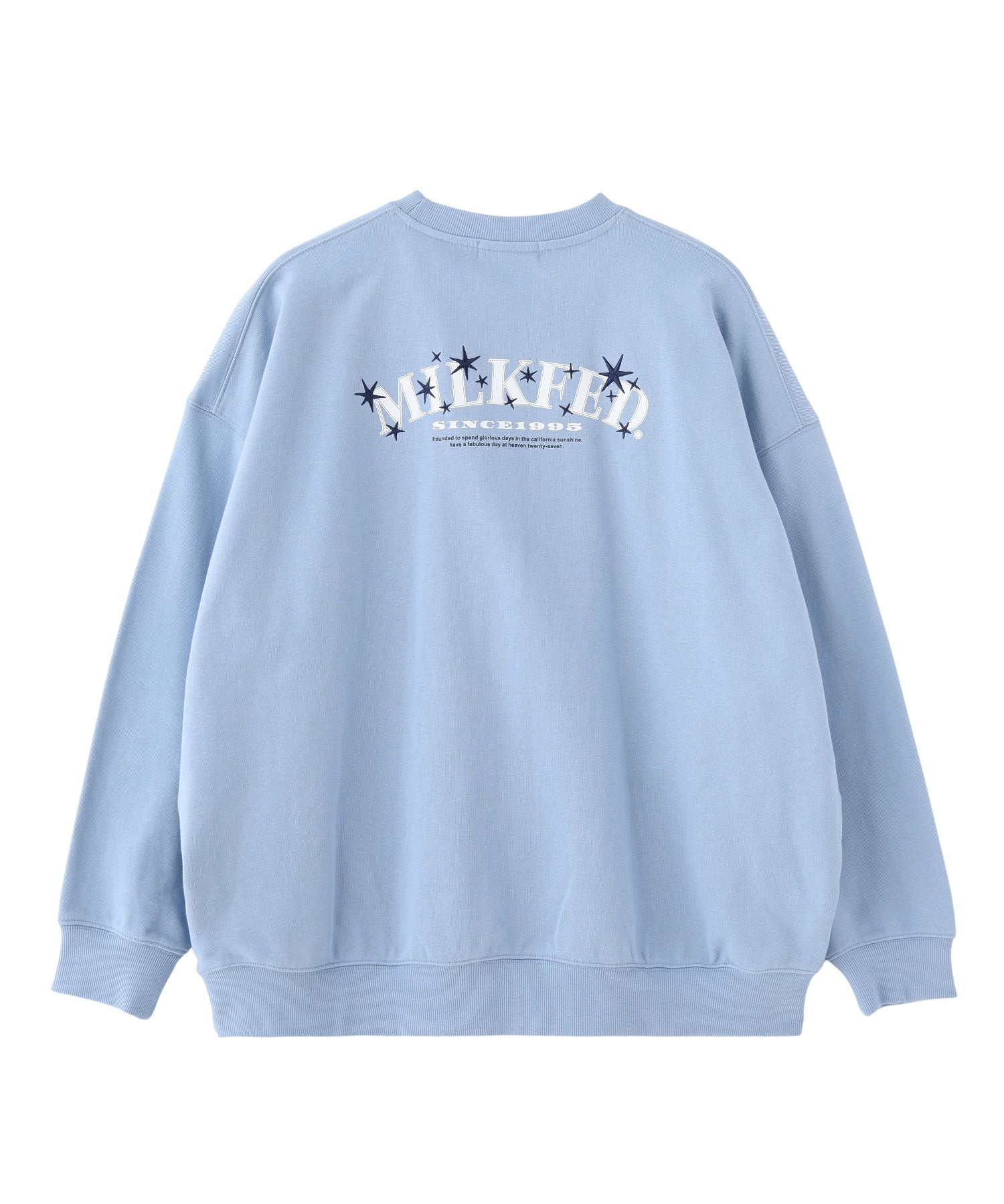 STARS AND LOGO WIDE CREW SWEAT