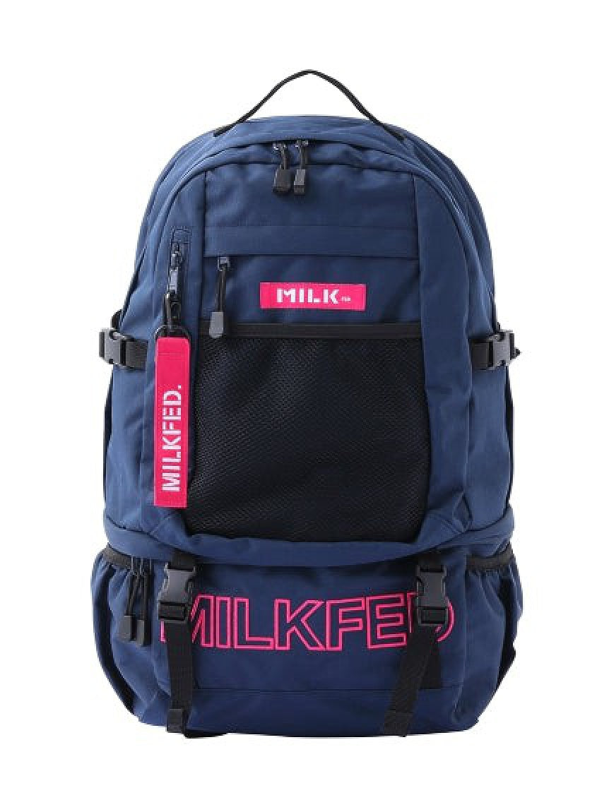 【定番】NEO EMBROIDERY BIG BACKPACK BAR MILKFED.