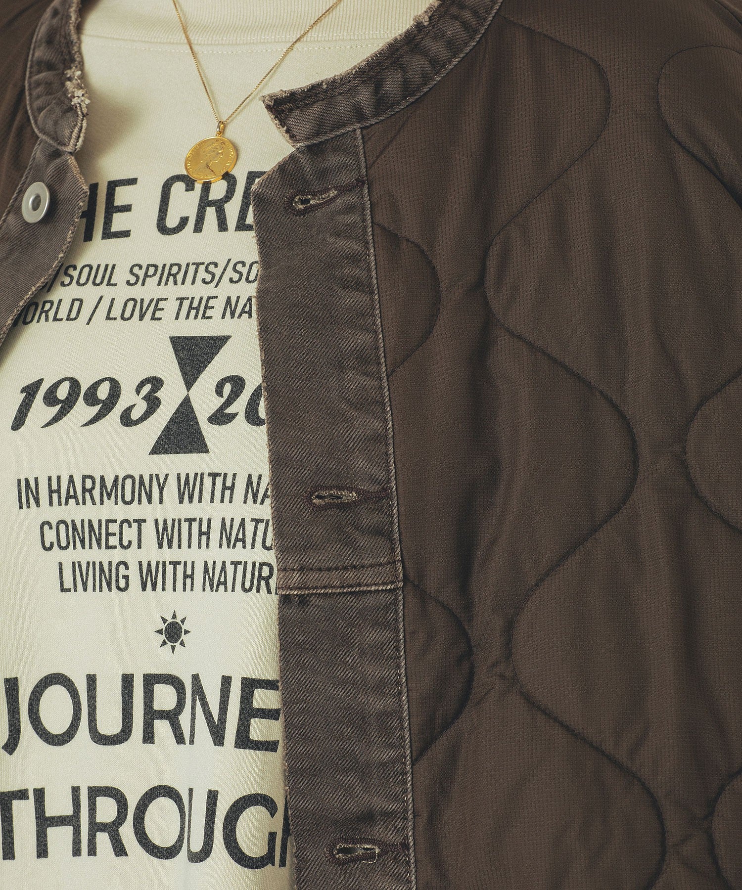 GENE HEAVENS/DENIM x QUILTING JACKET