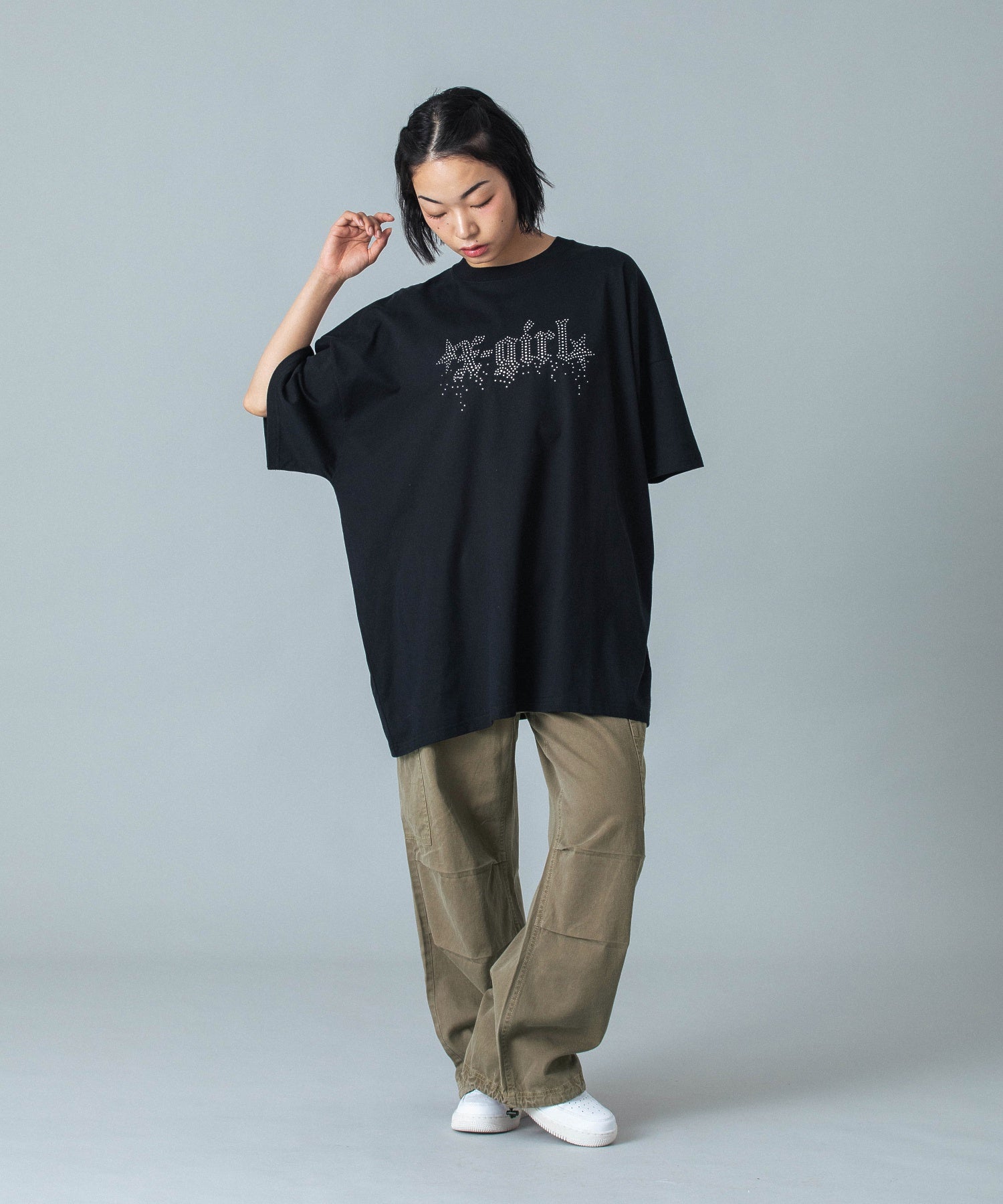 WAIST RIB EASY PANTS