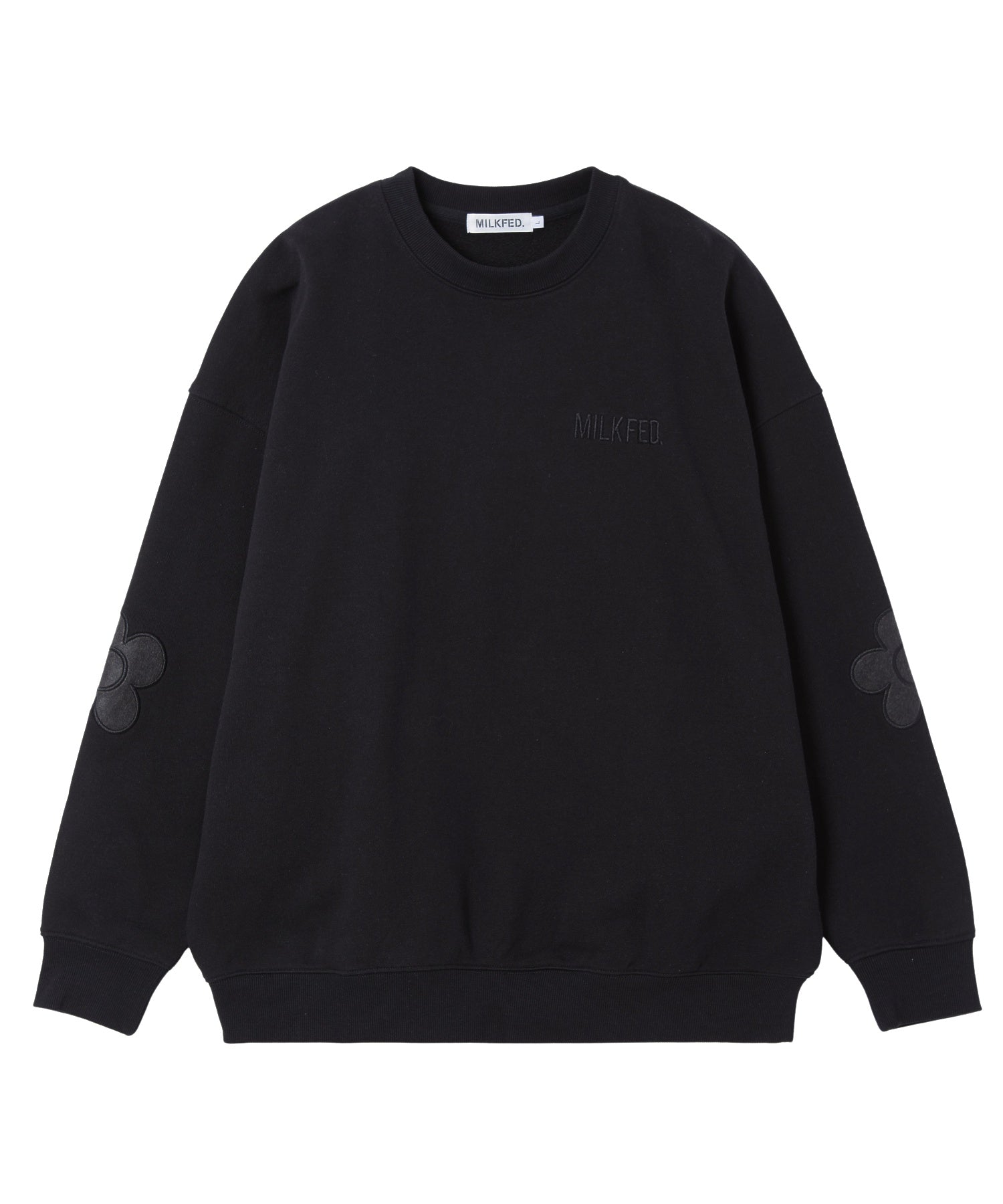 FLOWER ELBOW PATCH SWEAT TOP