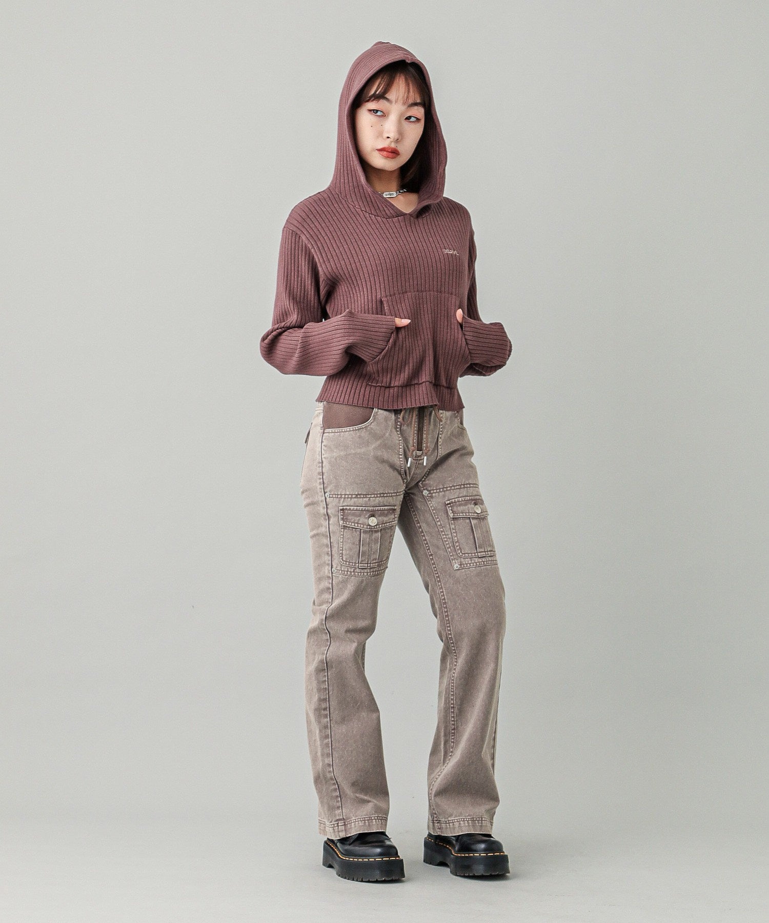 LOW RISE FLARE EASY PANTS