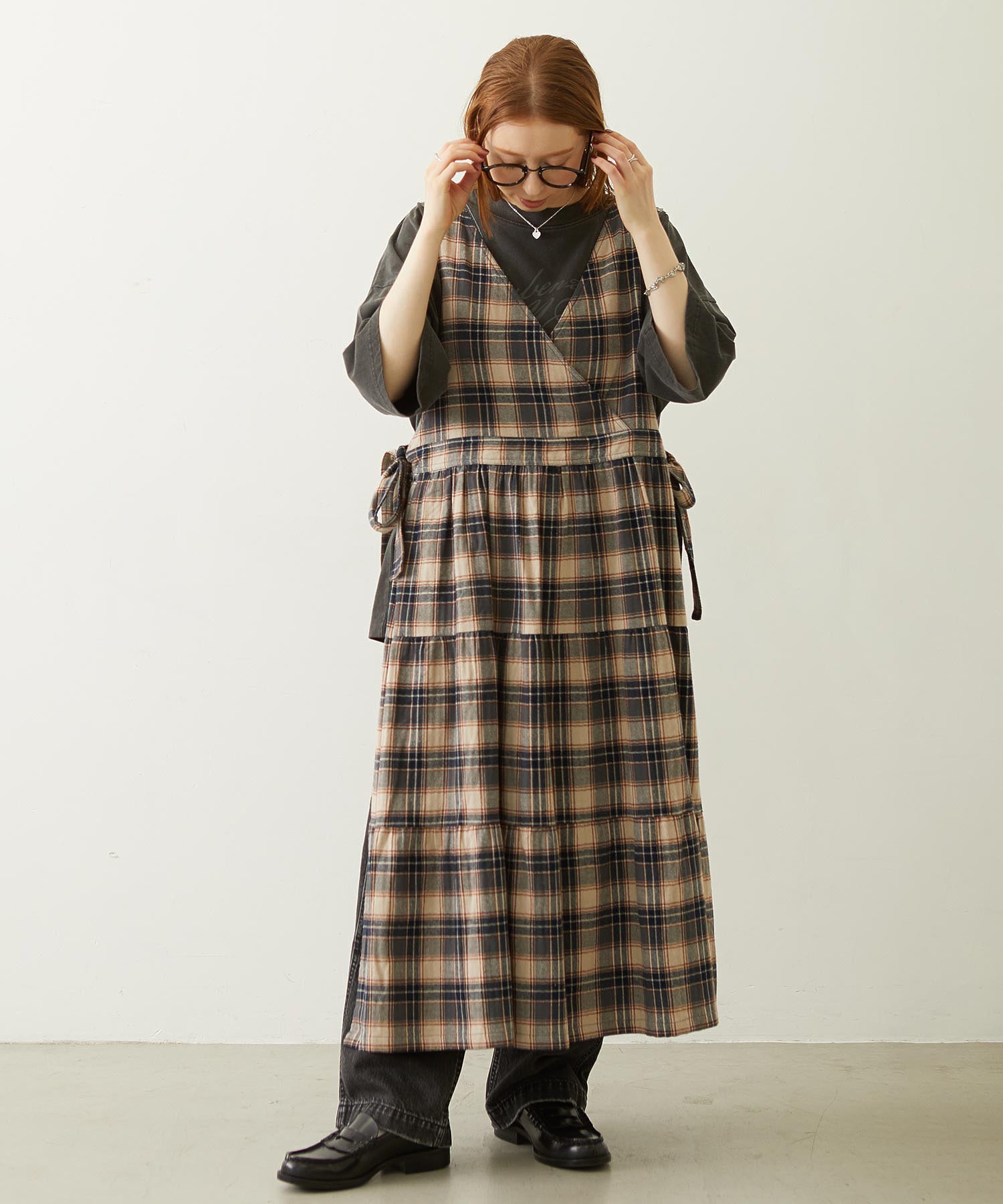 APRON TIERED DRESS