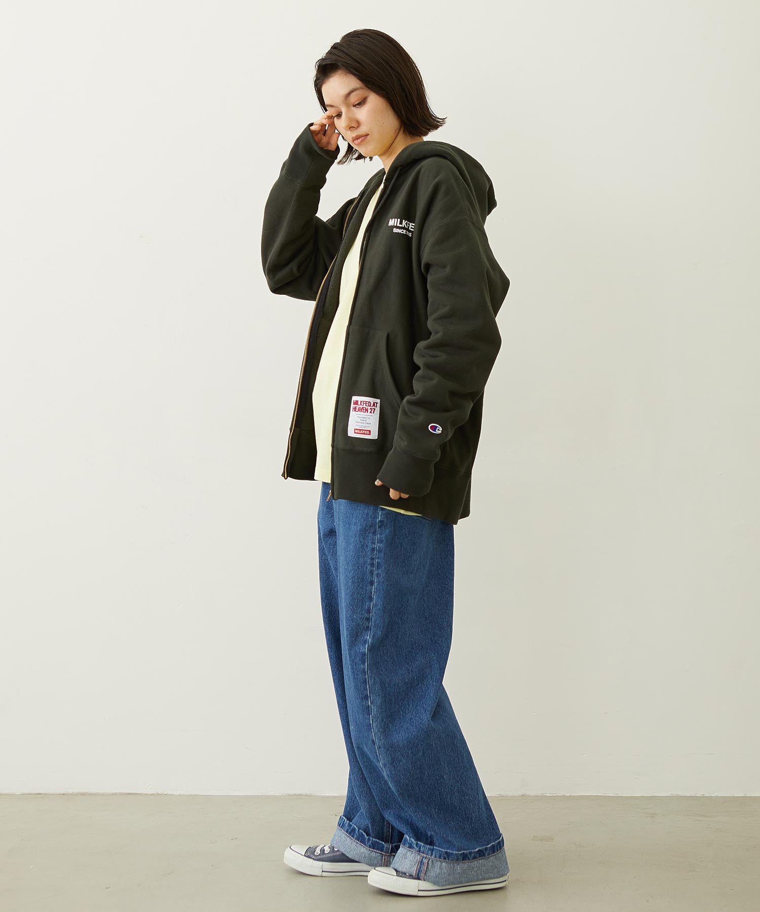 MILKFED. × CHAMPION SWEAT ZIP HOODIE