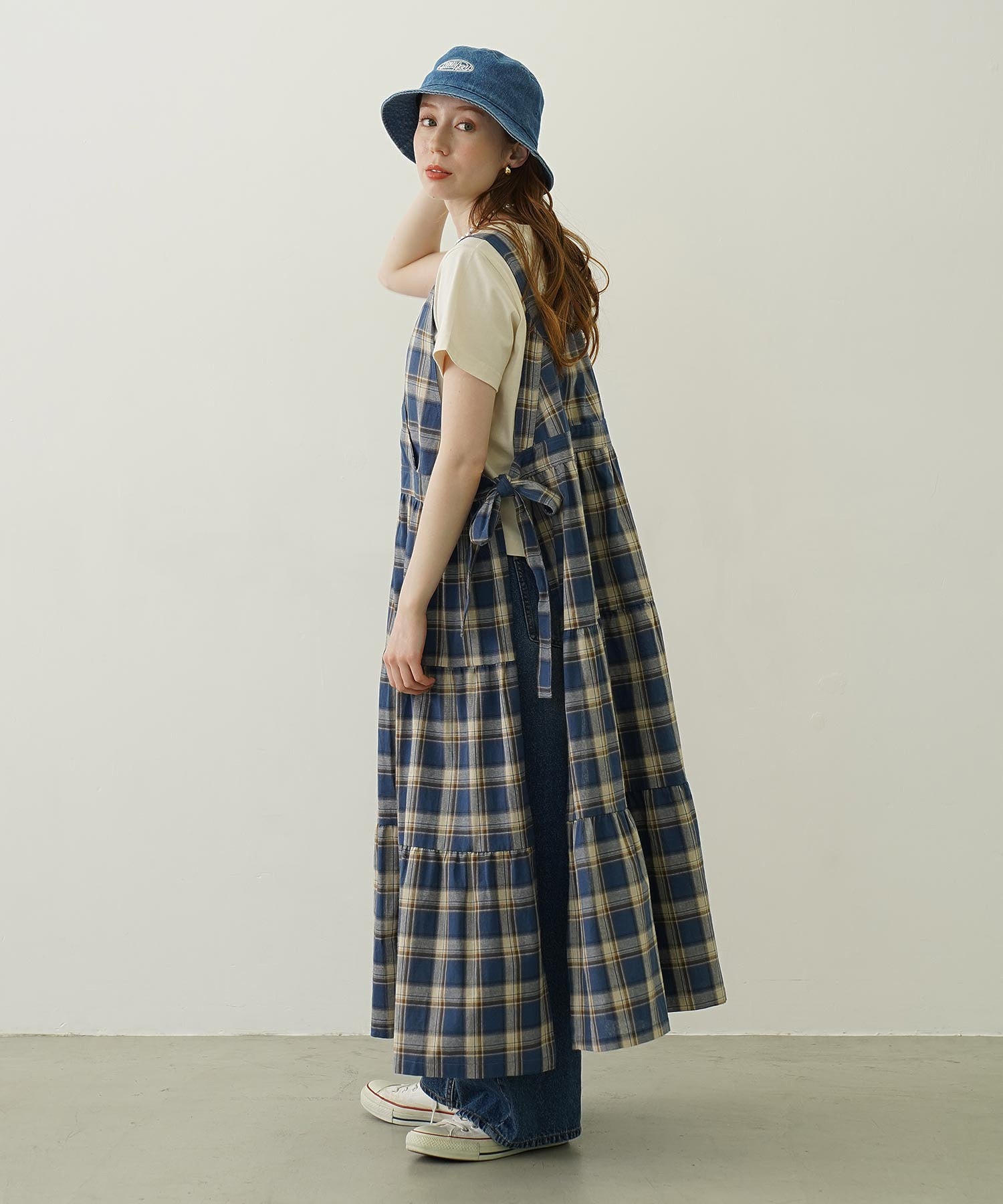 APRON TIERED DRESS
