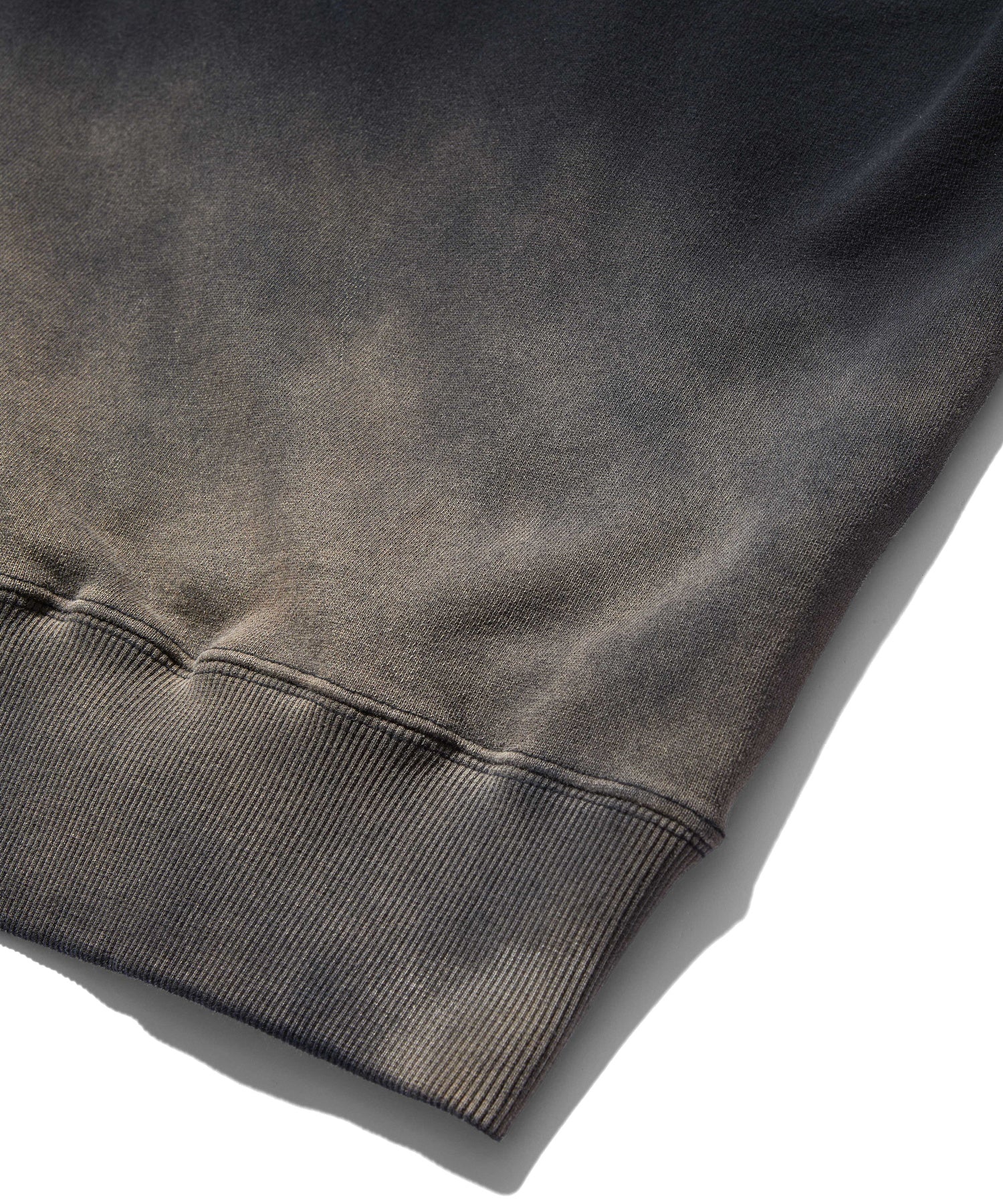 GRADIENT SPRAY OPEN-SHOULDER SWEATSHIRT