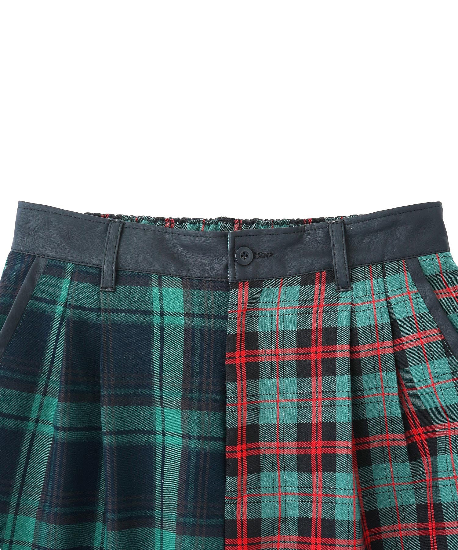 COMBINATION PLAID PANTS