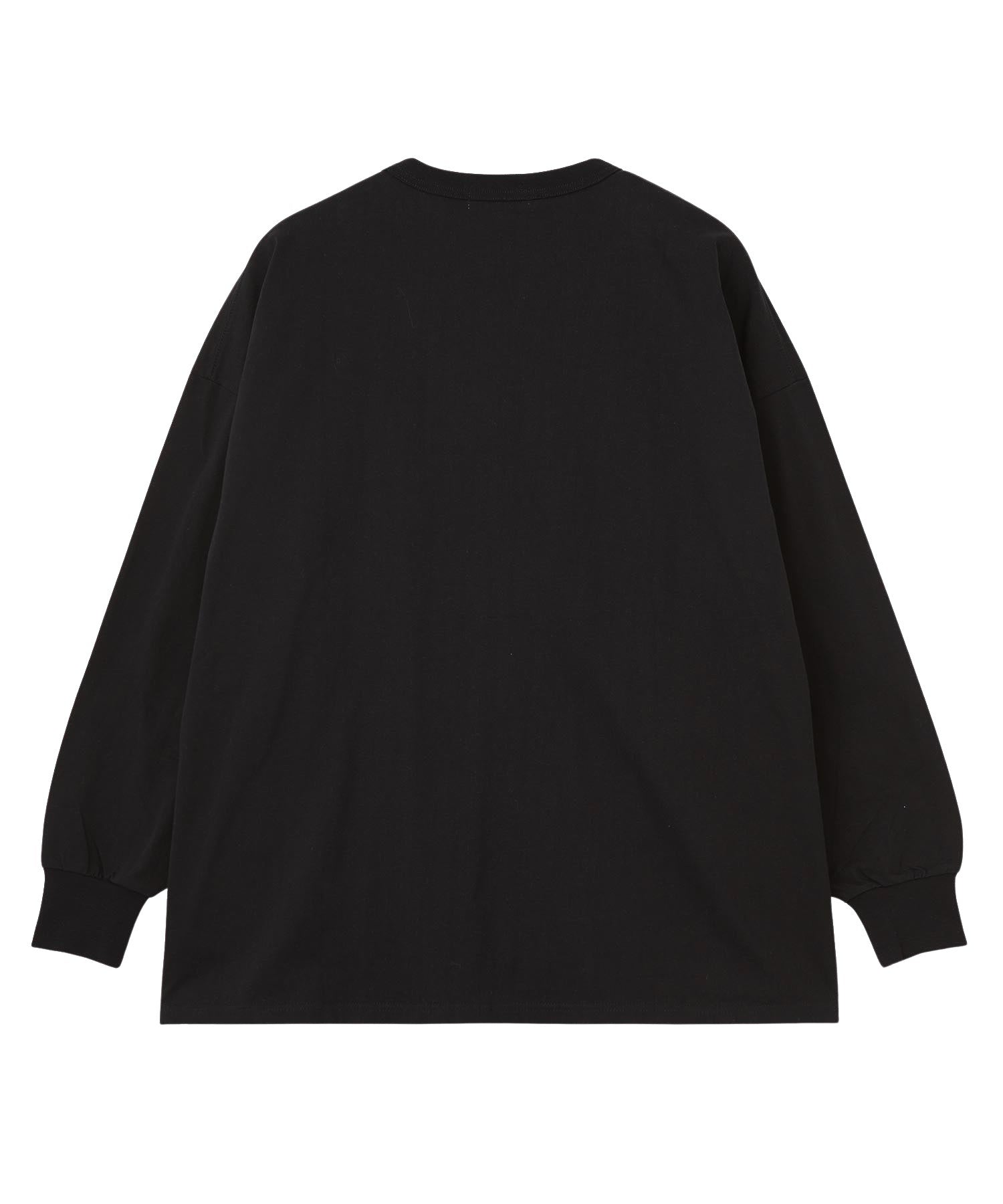 HENLEY NECK BIG L/S TOP