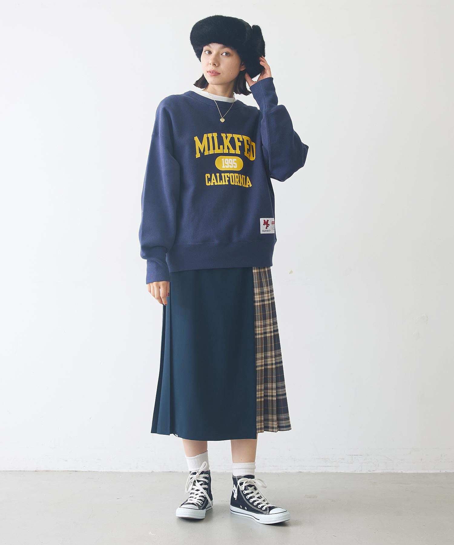 MILKFED.×CHAMPION SWEAT TOP