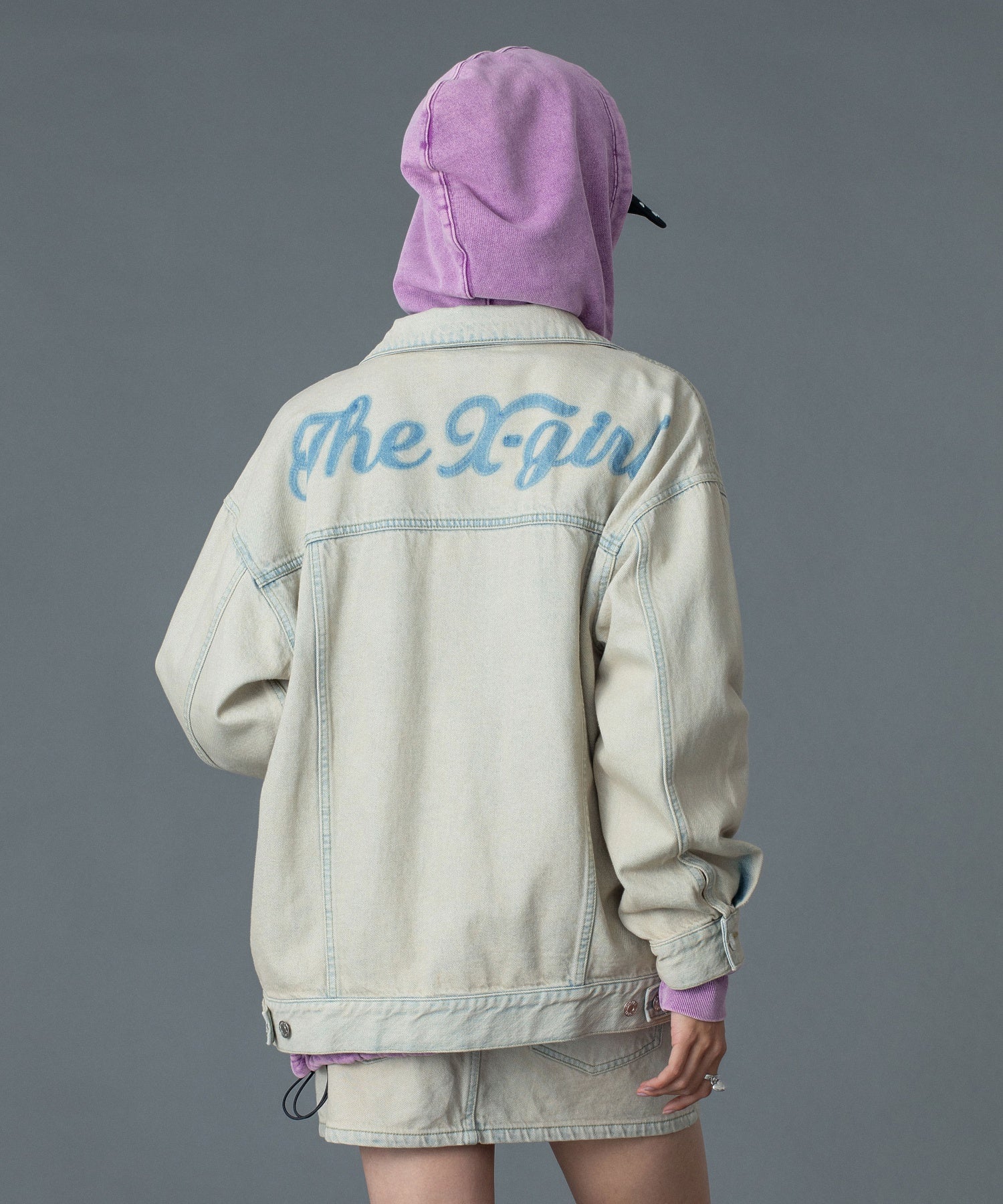 CURSIVE LOGO DENIM JACKET