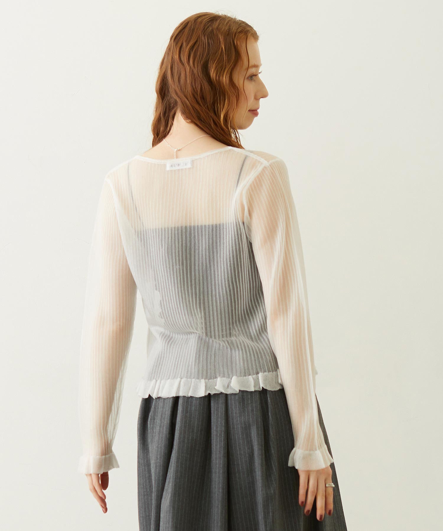 2-PIECE SHEER CARDIGAN