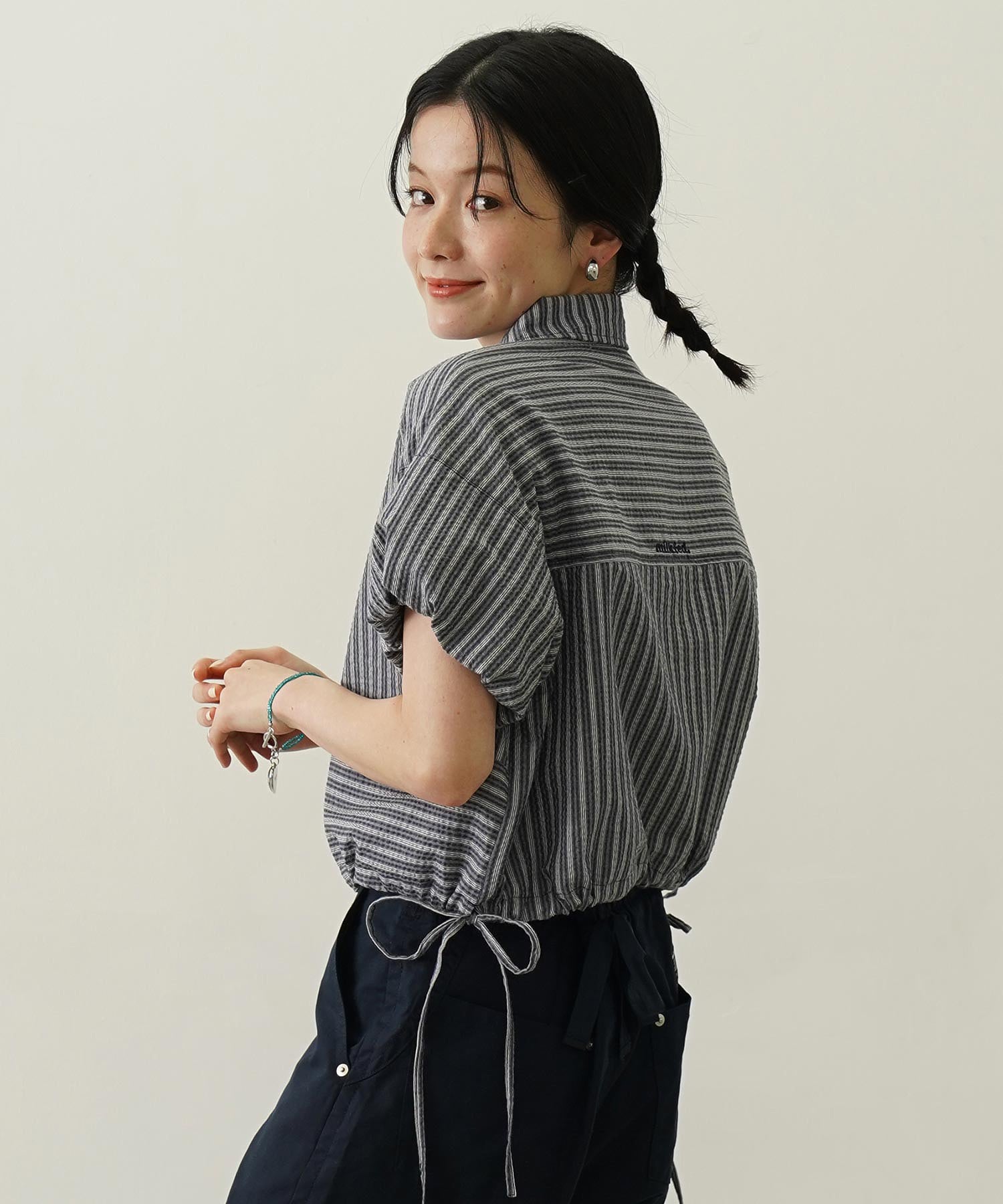 STRIPED PUFF SLEEVE SHIRTS