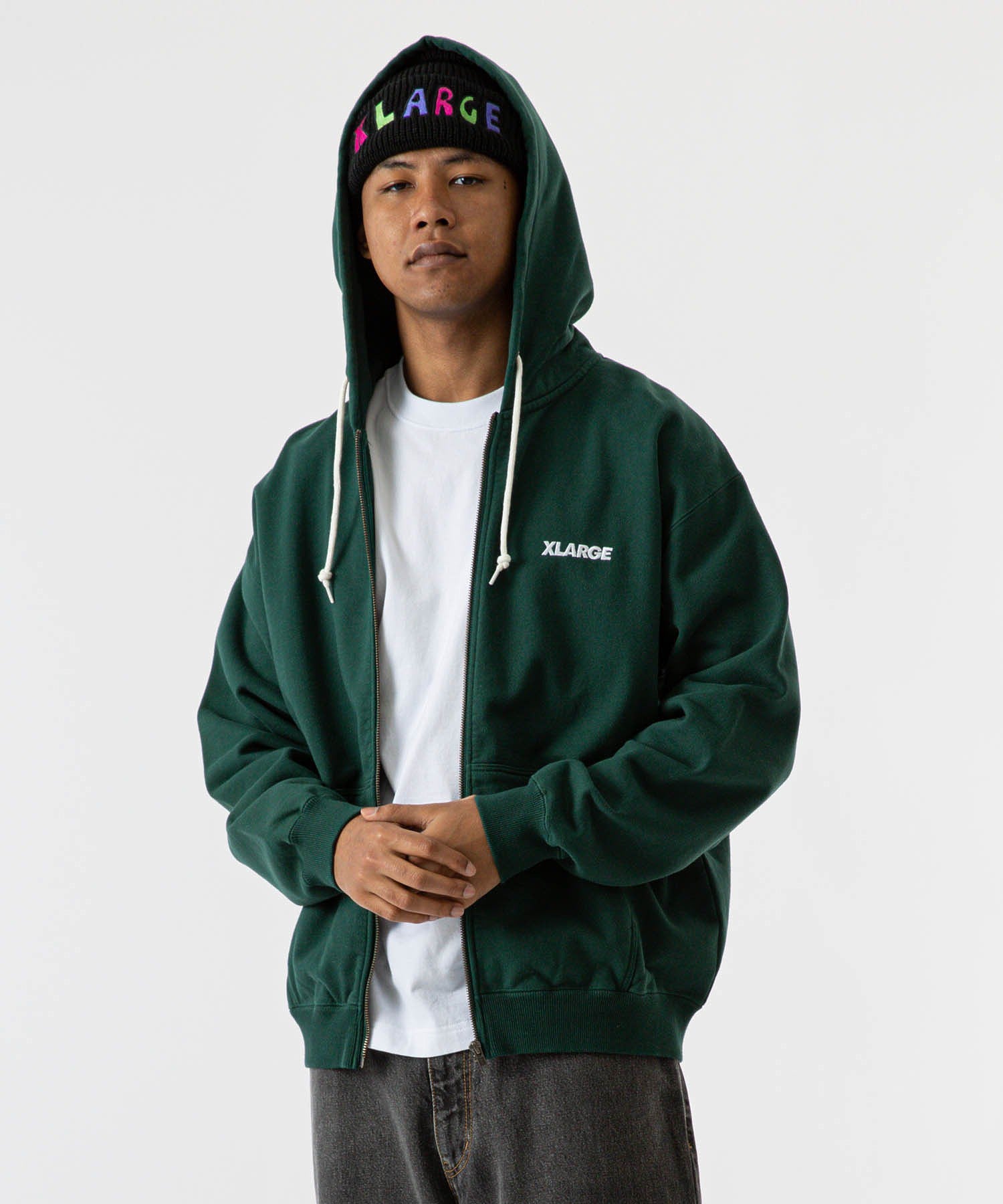 STANDARD LOGO ZIP HOODED SWEATSHIRT