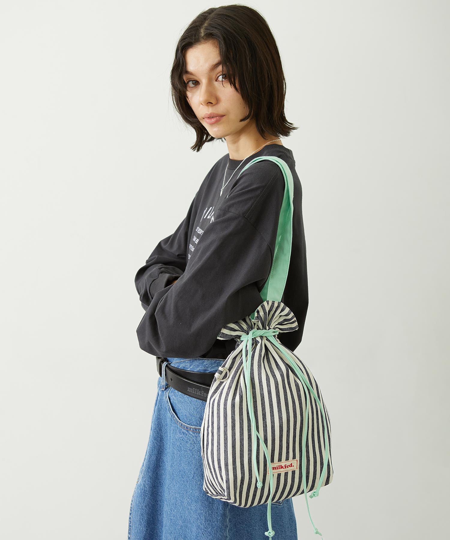 STRIPED TOTE BAG